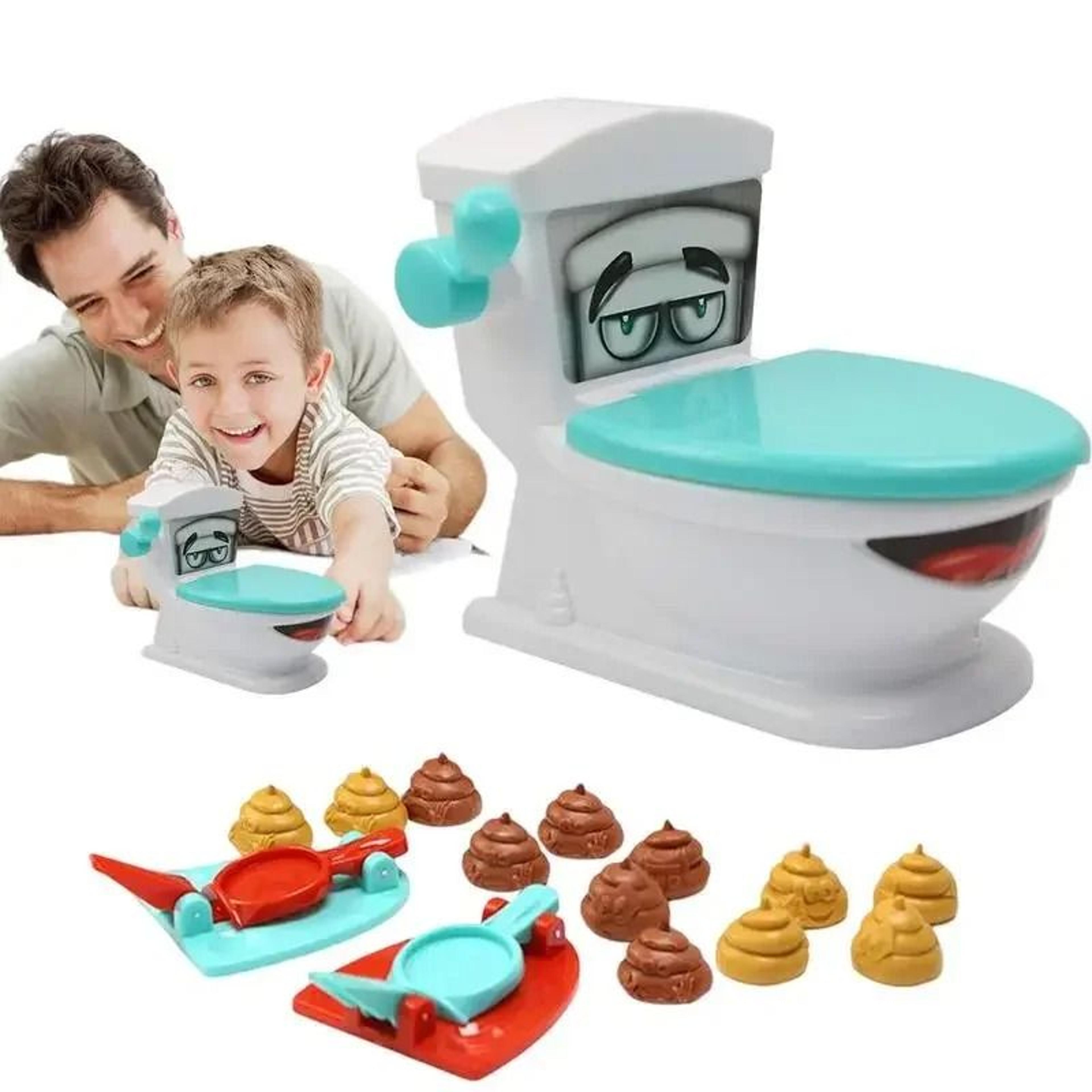 Funny Poop Toilet Game Catapult Party Toy Interactive Tabletop Fun 0