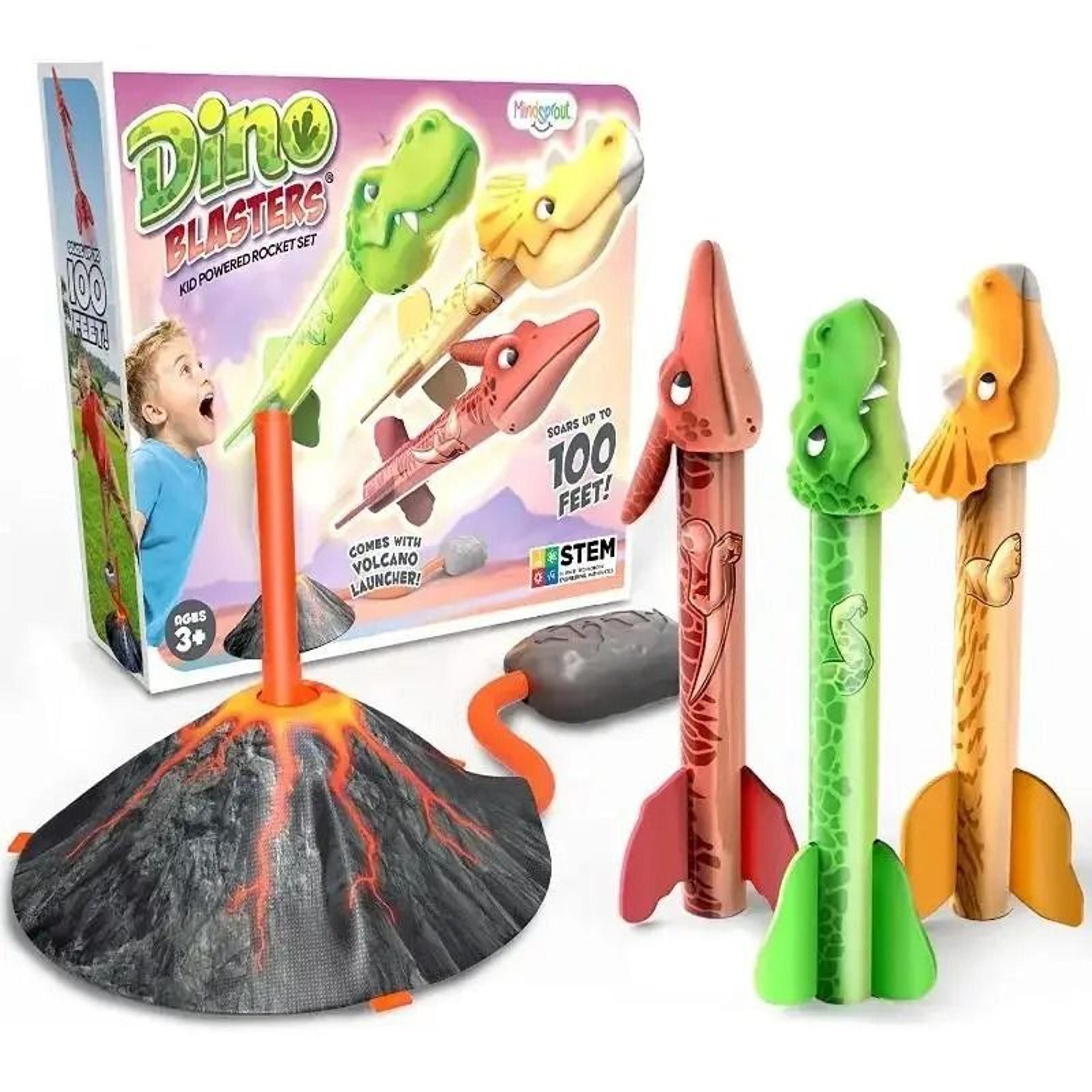 flying dinosaur rocket launcher toy outdoor kids game