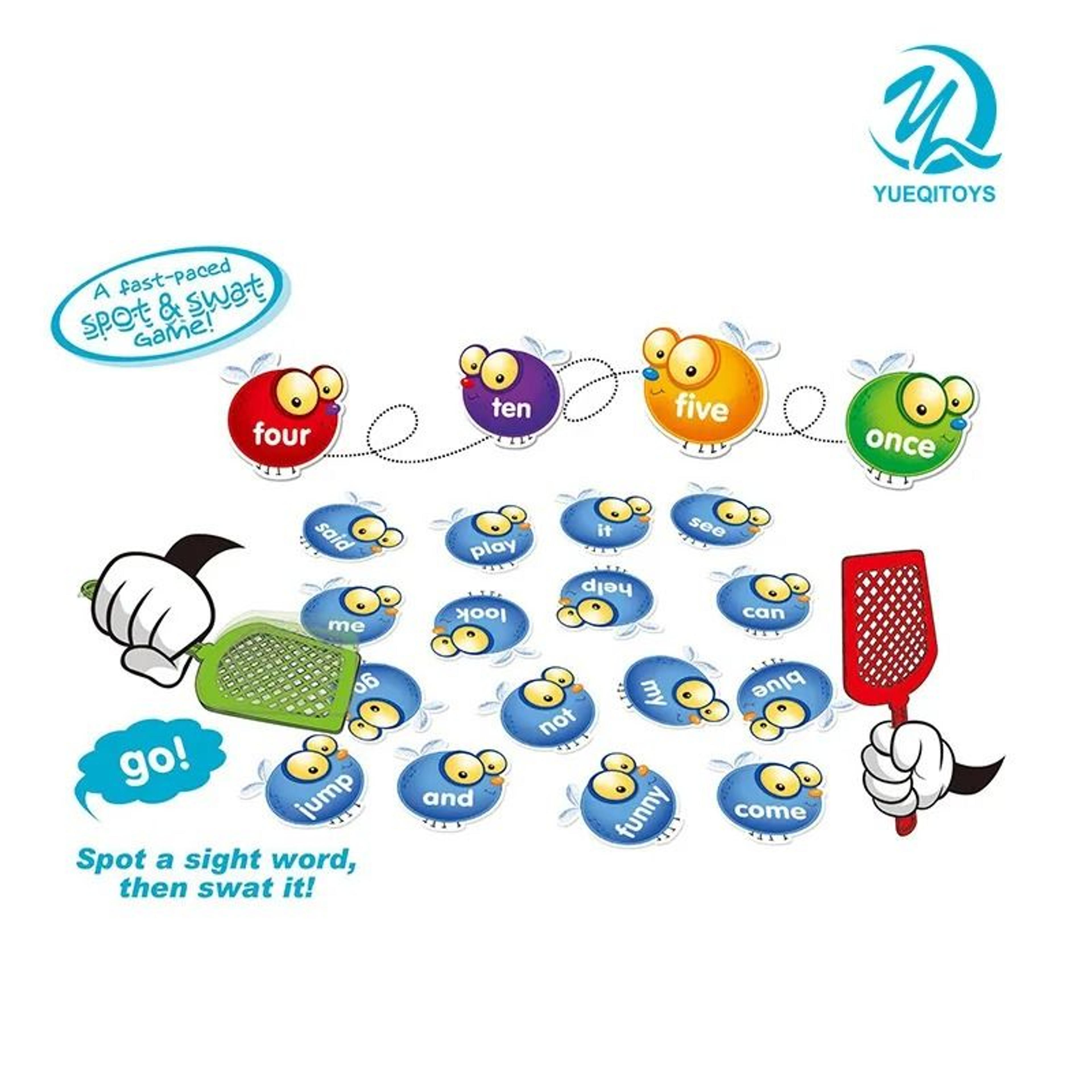 Crazy Fly Swatter Vocabulary Board Game For Kids 6