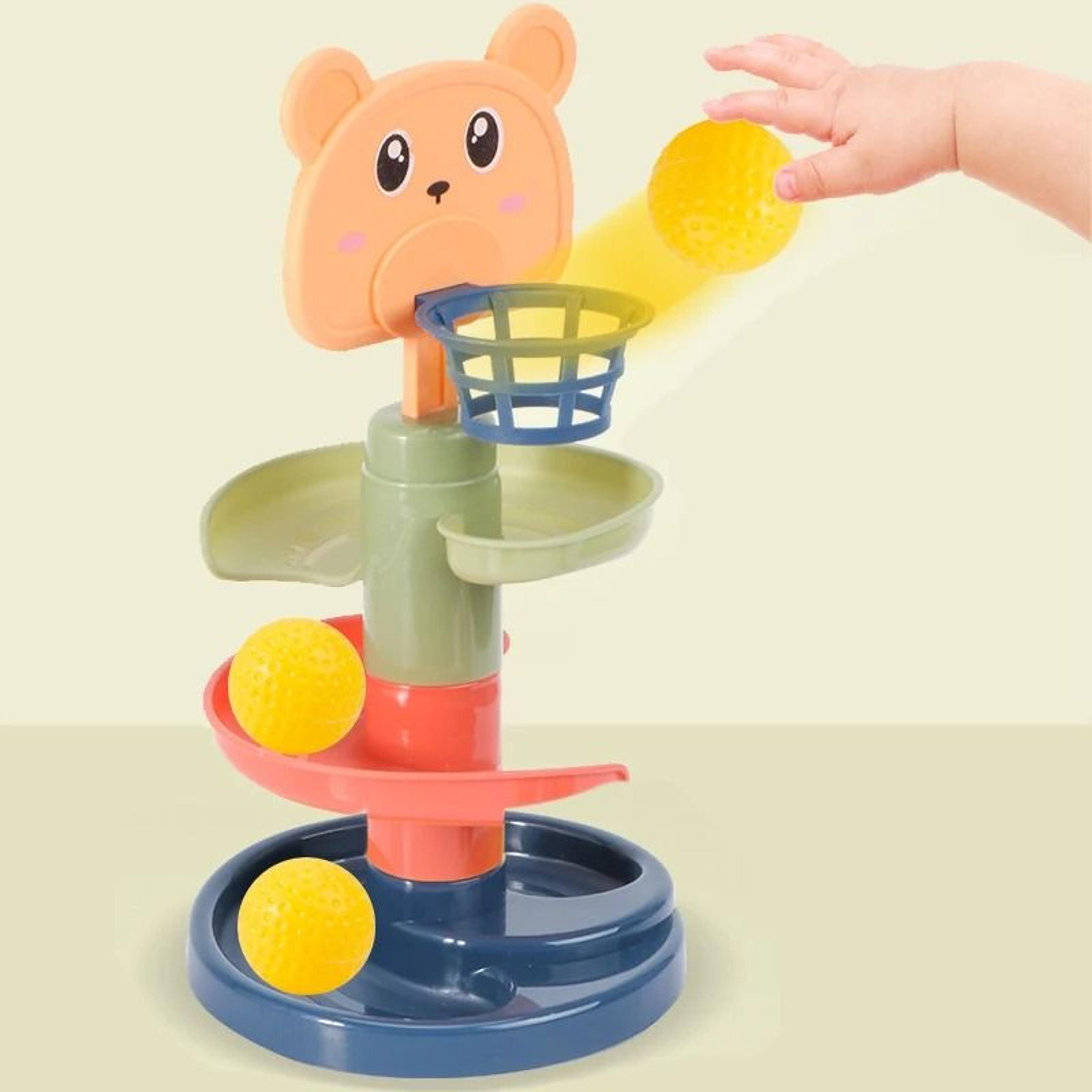 Montessori Rolling Ball Track Sensory Toy For Babies And Toddlers 4