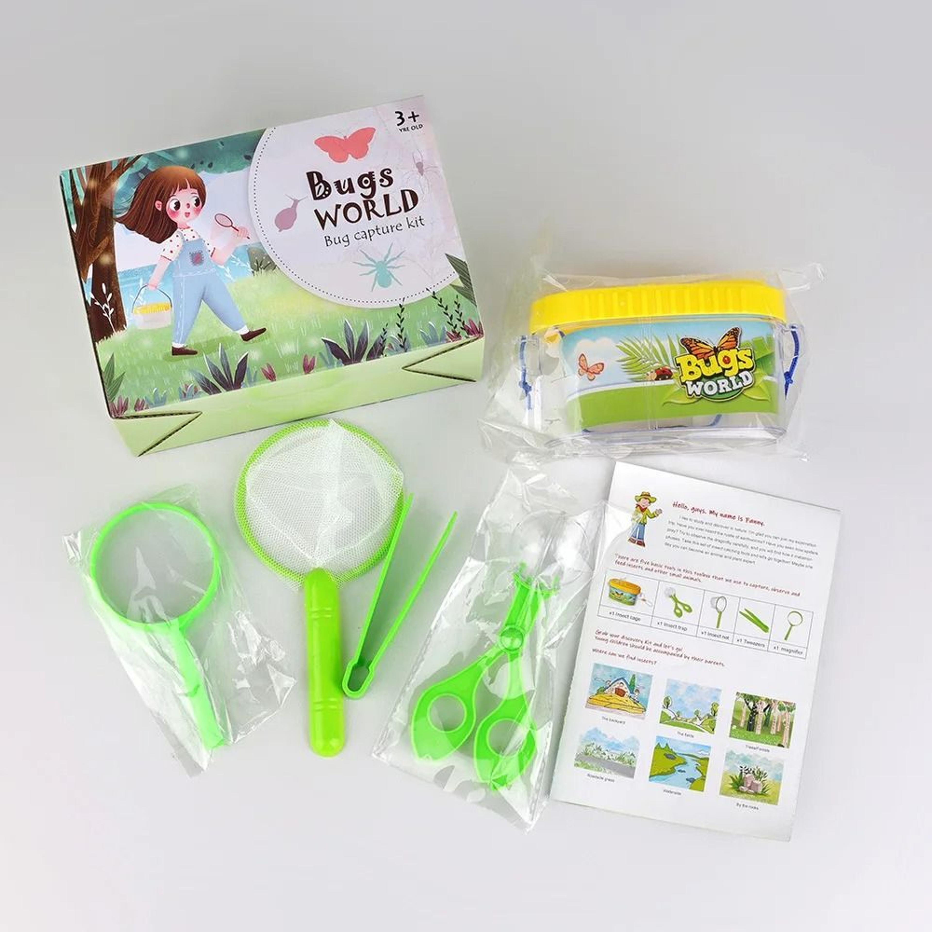 Kids Bug Catcher Kit Nature Exploration Toy Educational Outdoor Science Set 8