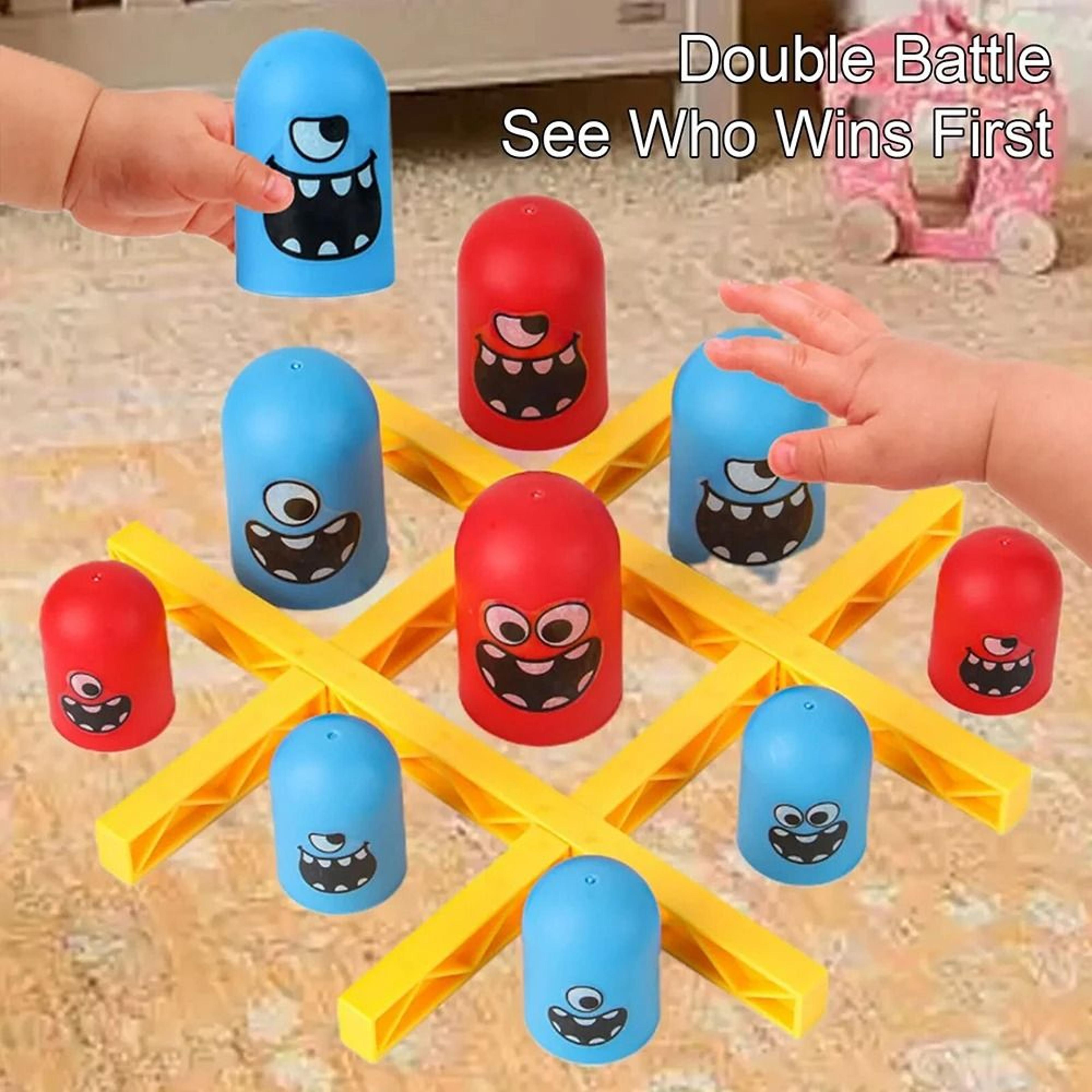 Big Eat Small Tic Tac Toe Board Game Interactive Strategy Party Toy 2