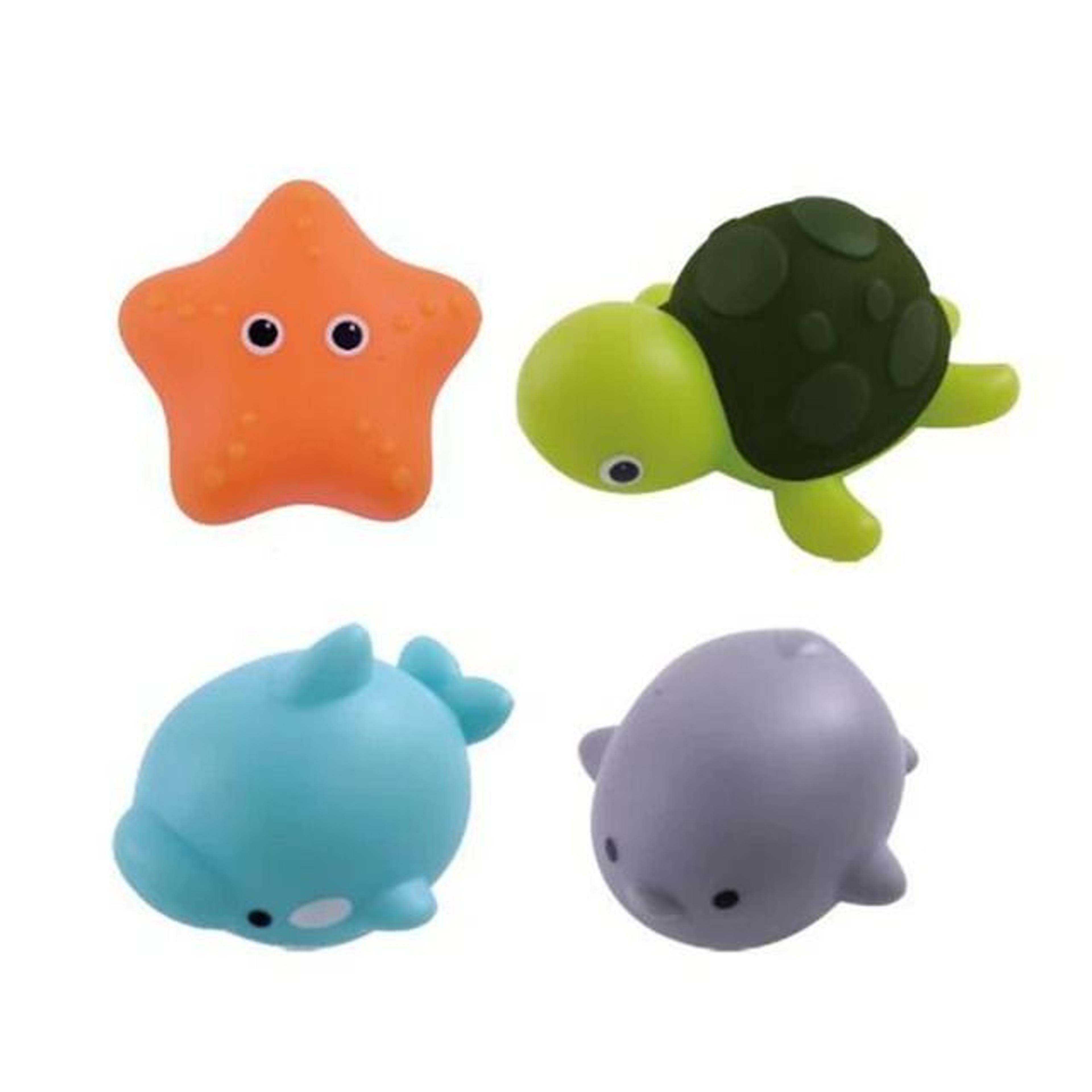 LED Light Up Duck Bath Toy Soft Floating Animal Water Toy For Babies 10