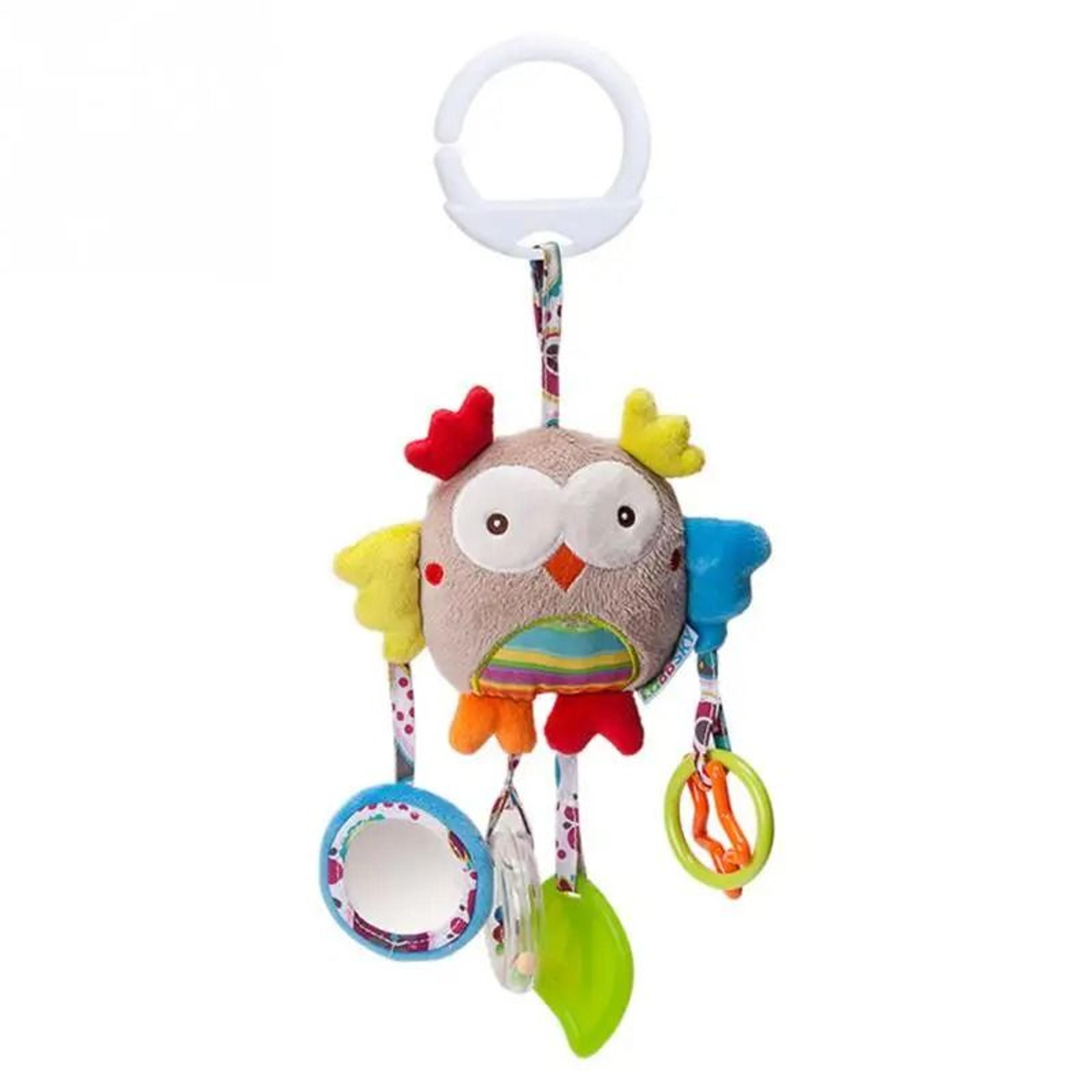 Baby Plush Stroller Toy Hanging Rattle Mobile With Cartoon Animals 2