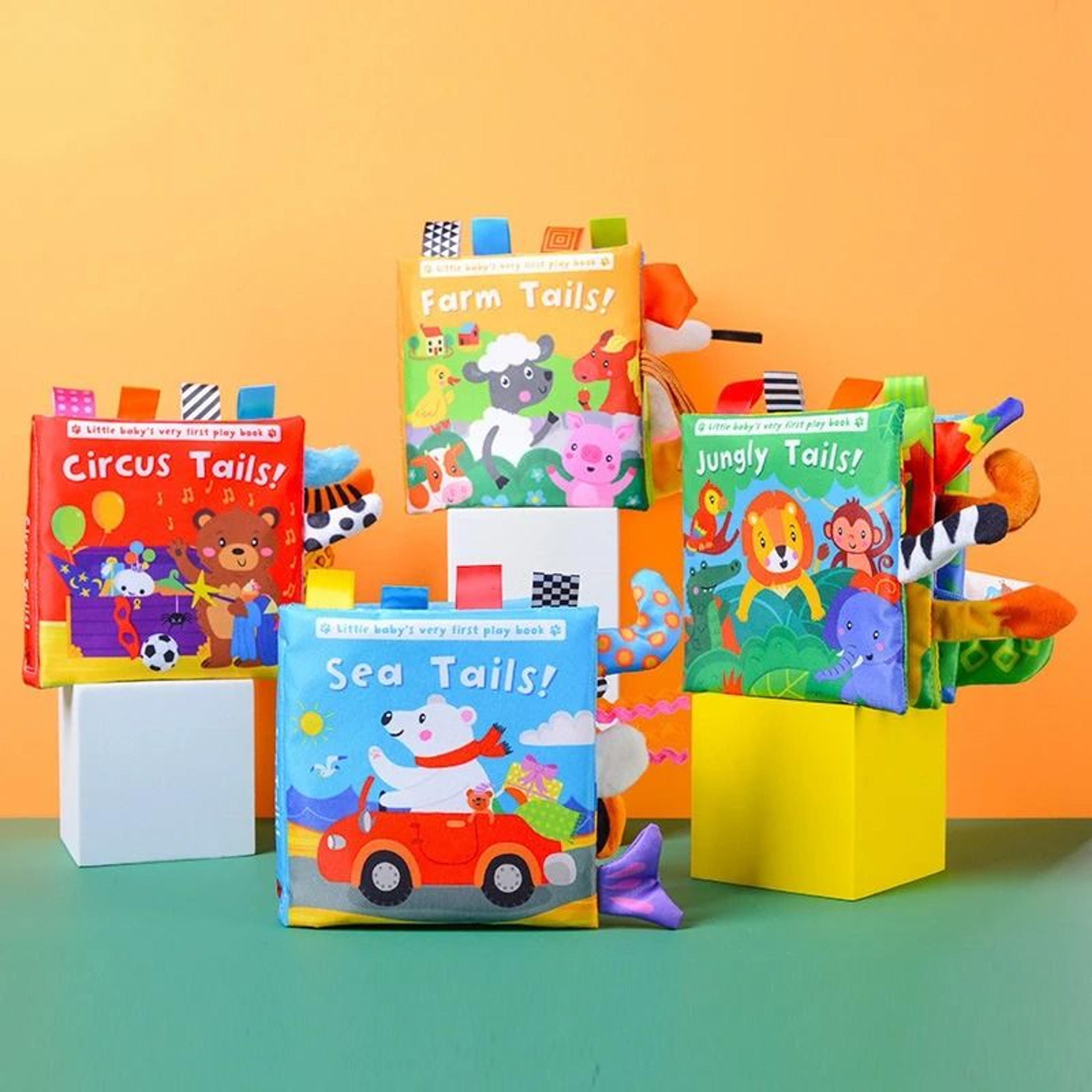 Baby Cloth Book Cartoon Animal Soft Sensory Learning Toy For Infants 14