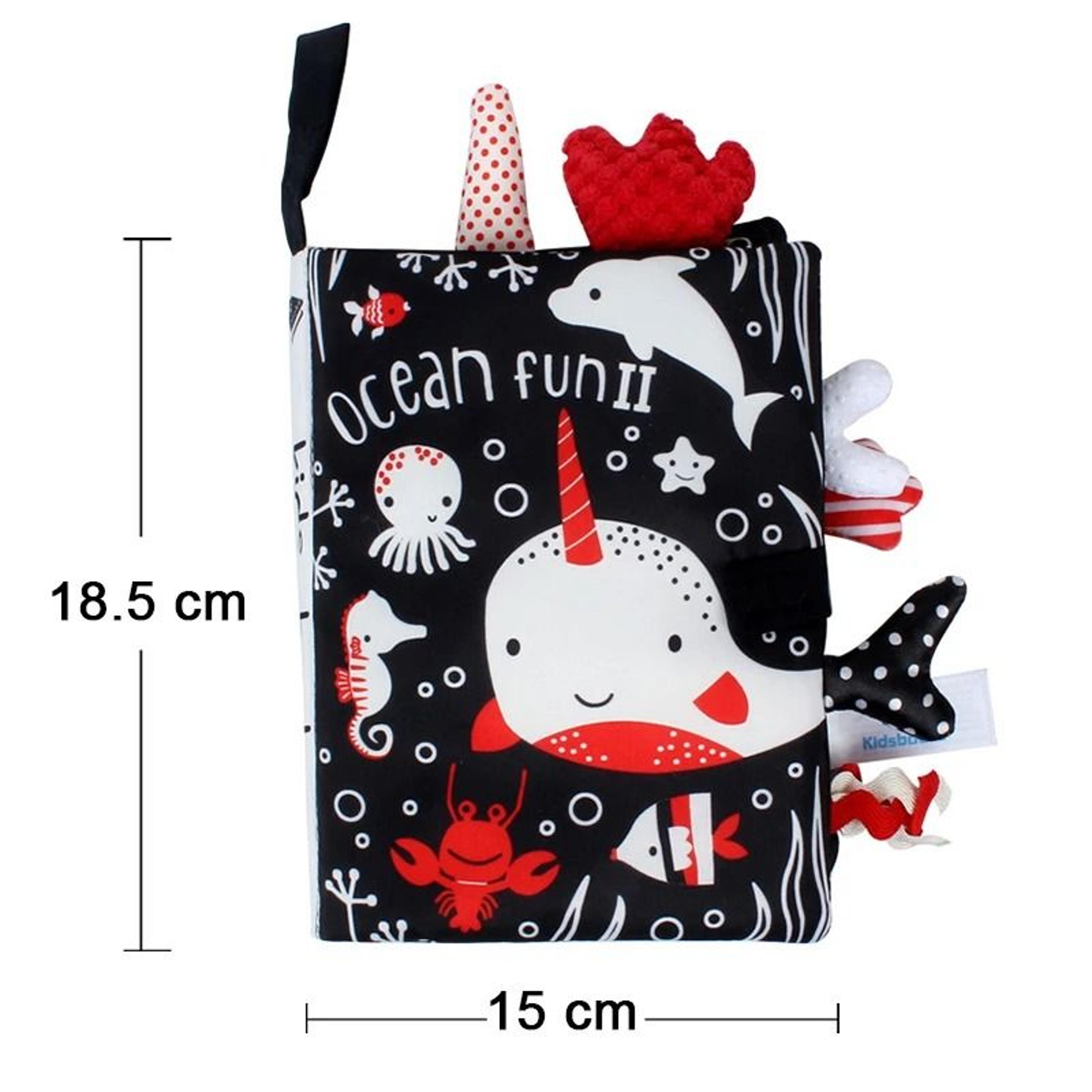 Baby Cloth Book Cartoon Animal Soft Sensory Learning Toy For Infants 12