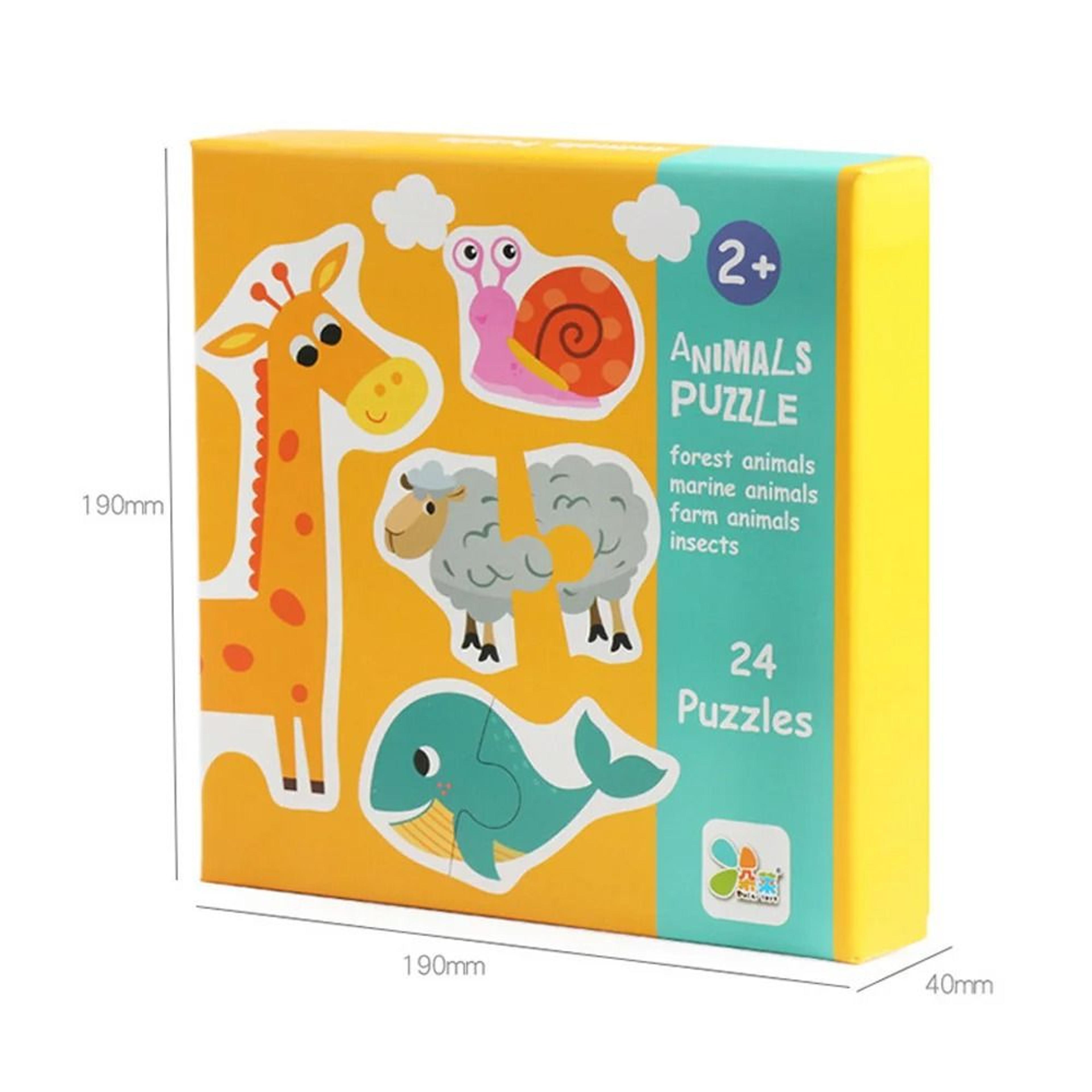 Kids Wooden Jigsaw Puzzle Matching Game Early Learning Educational Toy 5