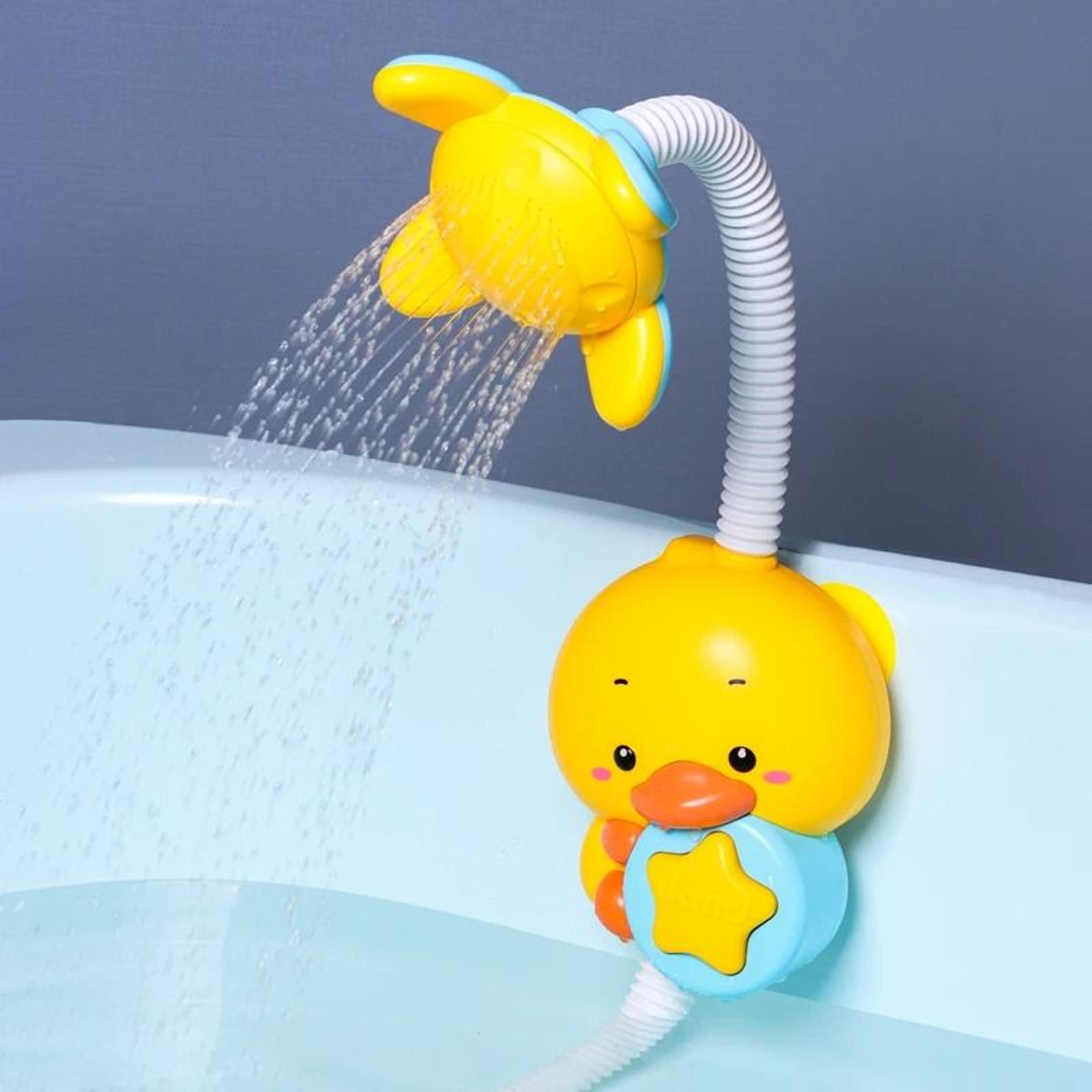 Rainbow Bath Water Slide Toy Duck Track Educational Shower Play Set For Kids 9