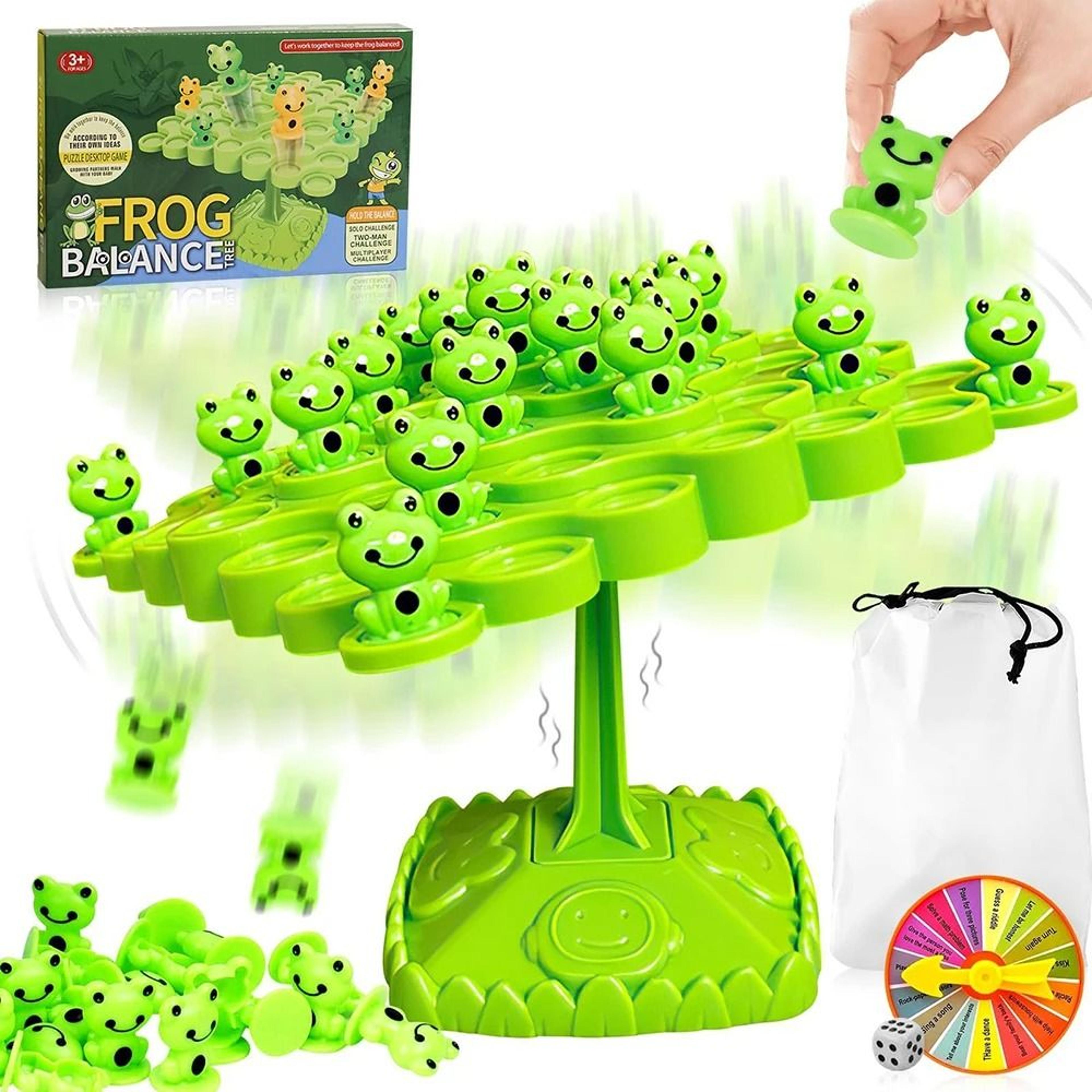 Frog Balance Tree Montessori Board Game Kids Educational Balance Toy 8