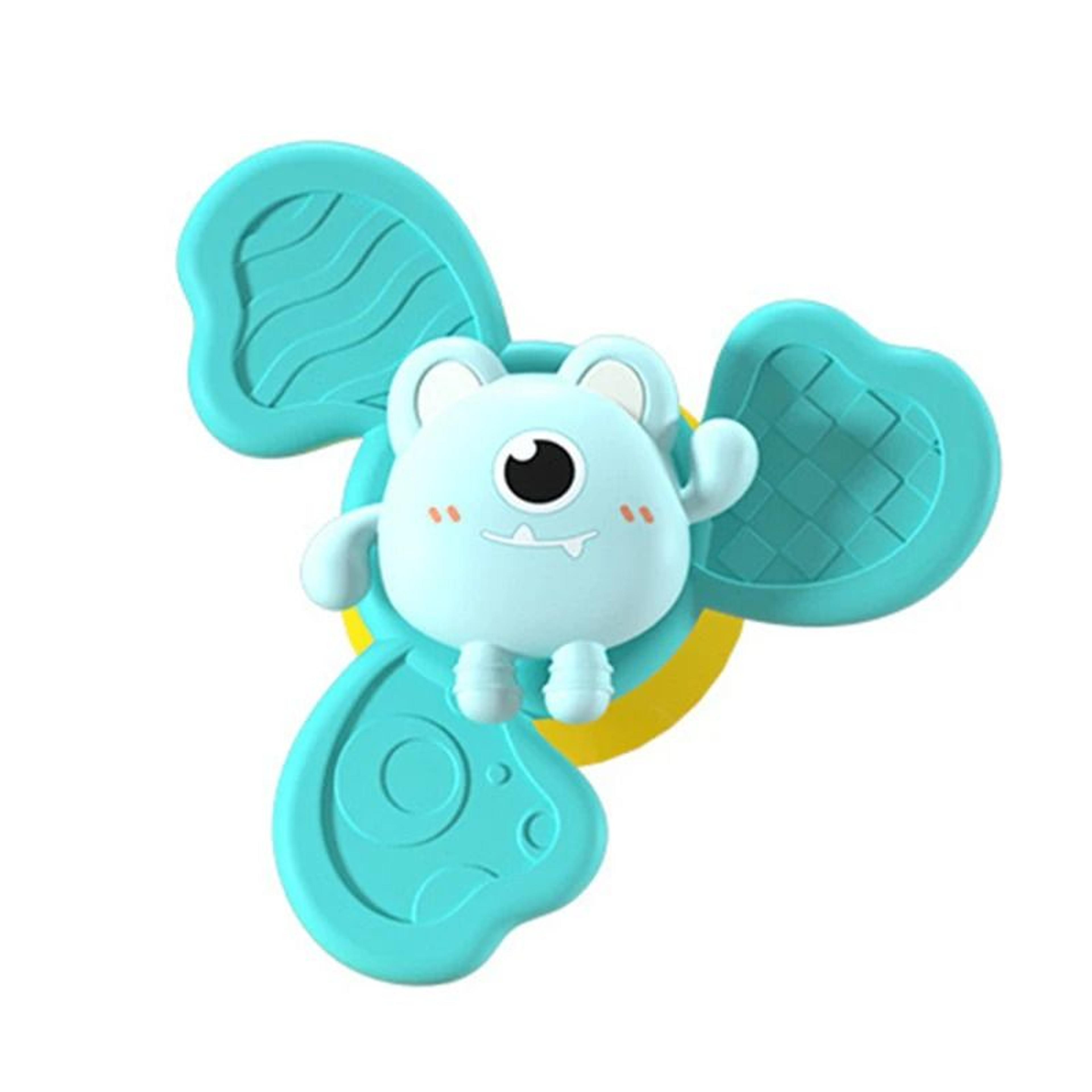 Montessori Suction Spinner Bath Toy Baby Sensory Teether Rattle 4