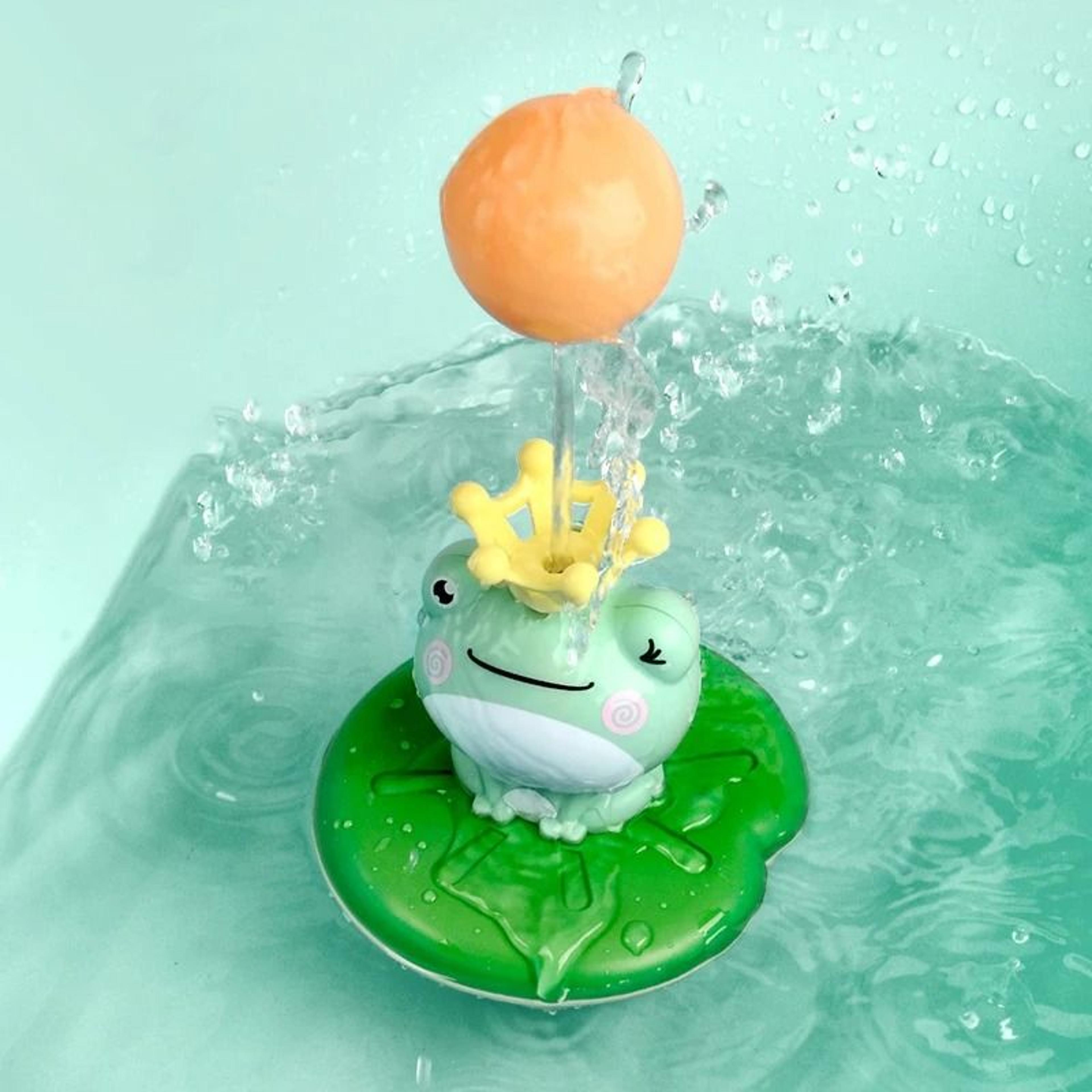 Electric Frog Bath Sprinkler Toy Floating Water Spray Shower Game For Kids 5