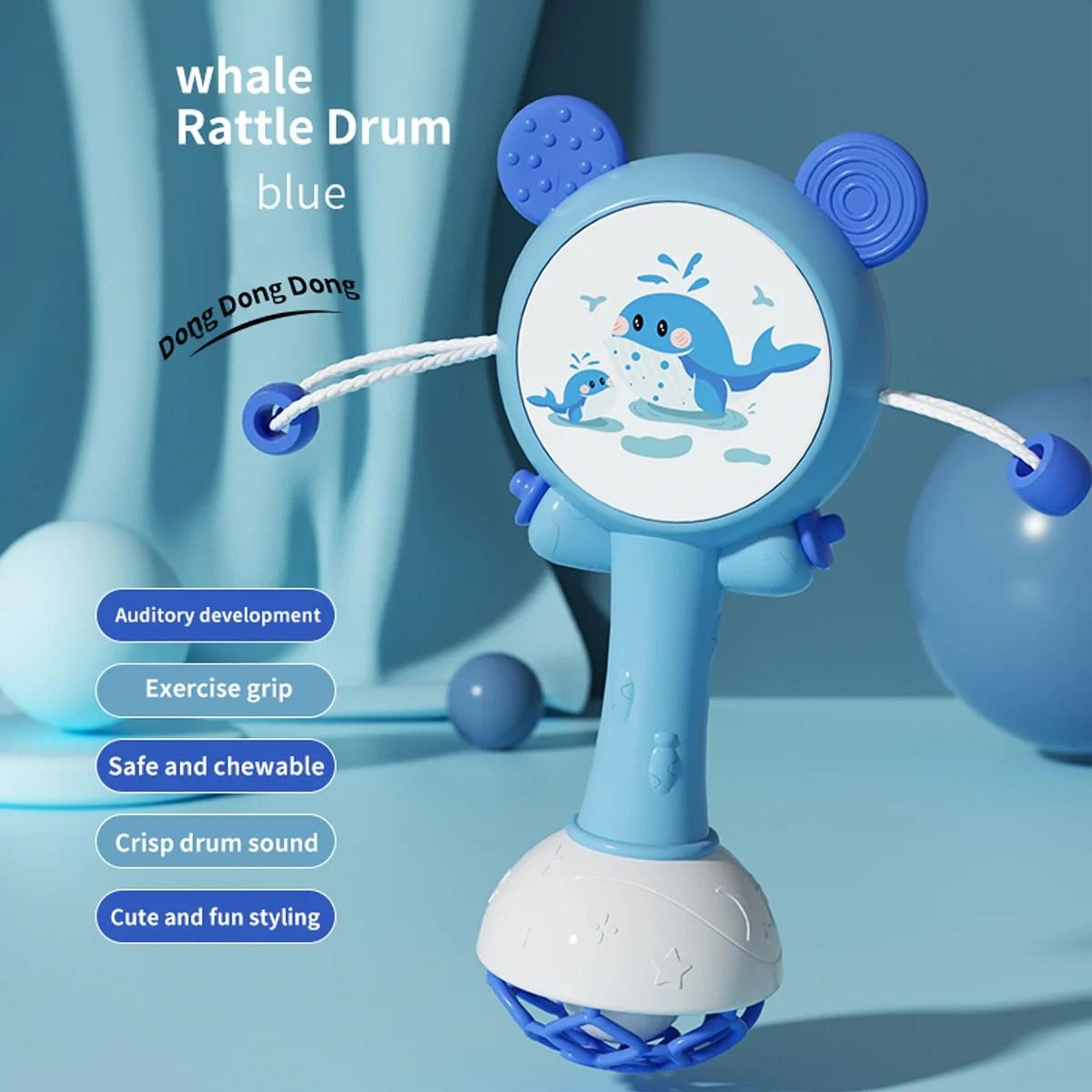 Baby Rattle Teether Toy Hand Bell Mobile Early Learning Sensory Toy 3
