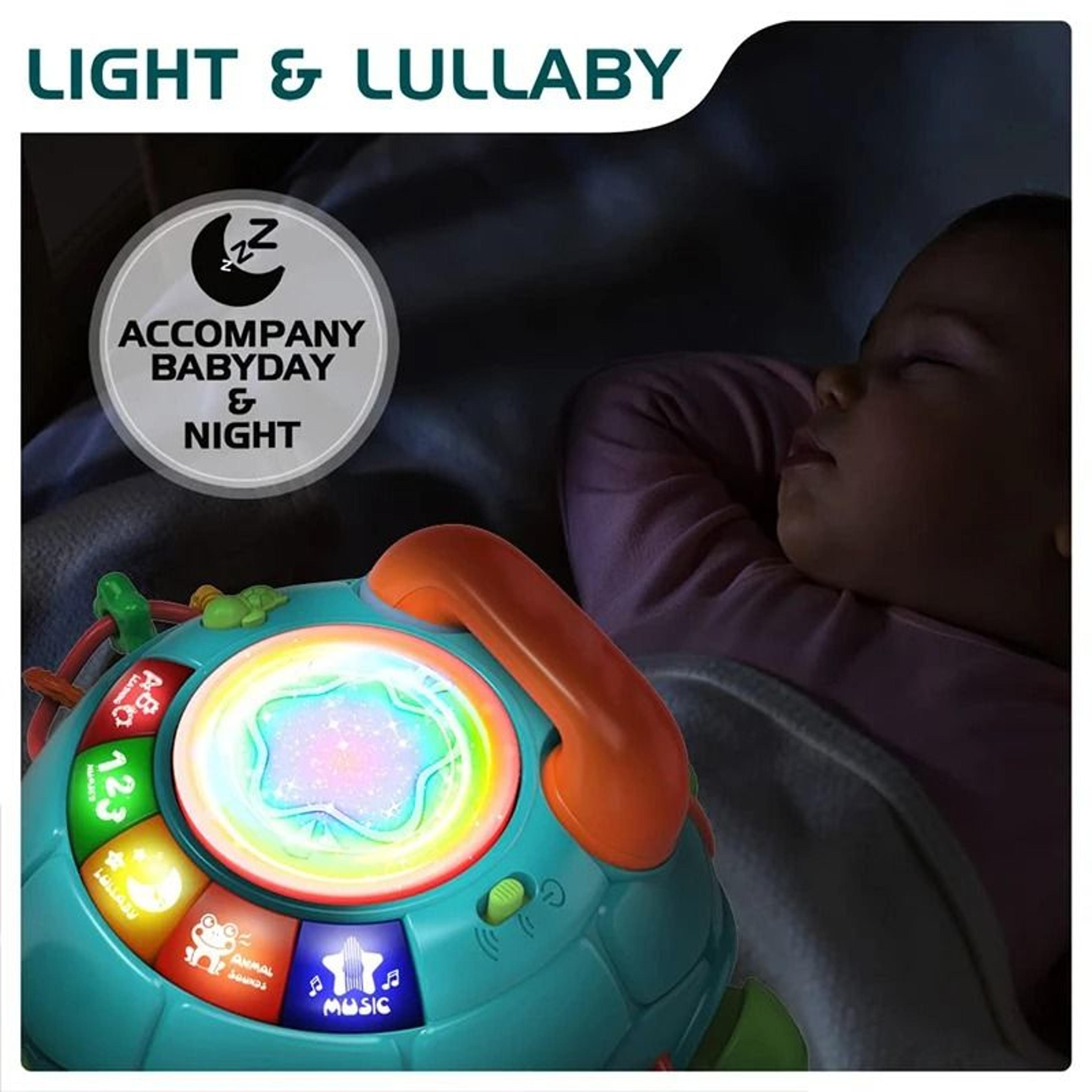 Musical Crawling Turtle Toy Light Up Early Learning Baby Toy 2