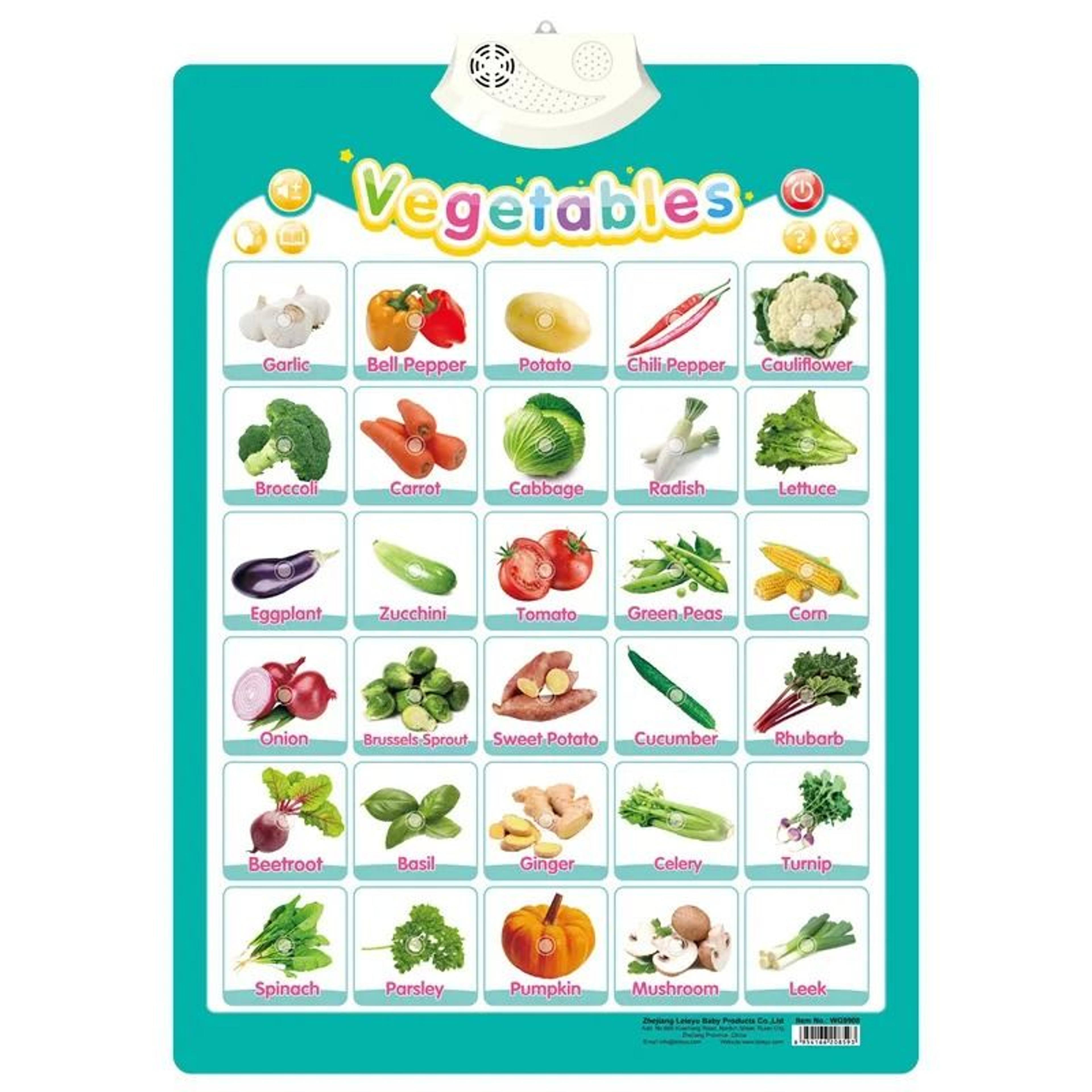 Interactive Alphabet Wall Chart Talking ABC Educational Learning Poster For Kids 3
