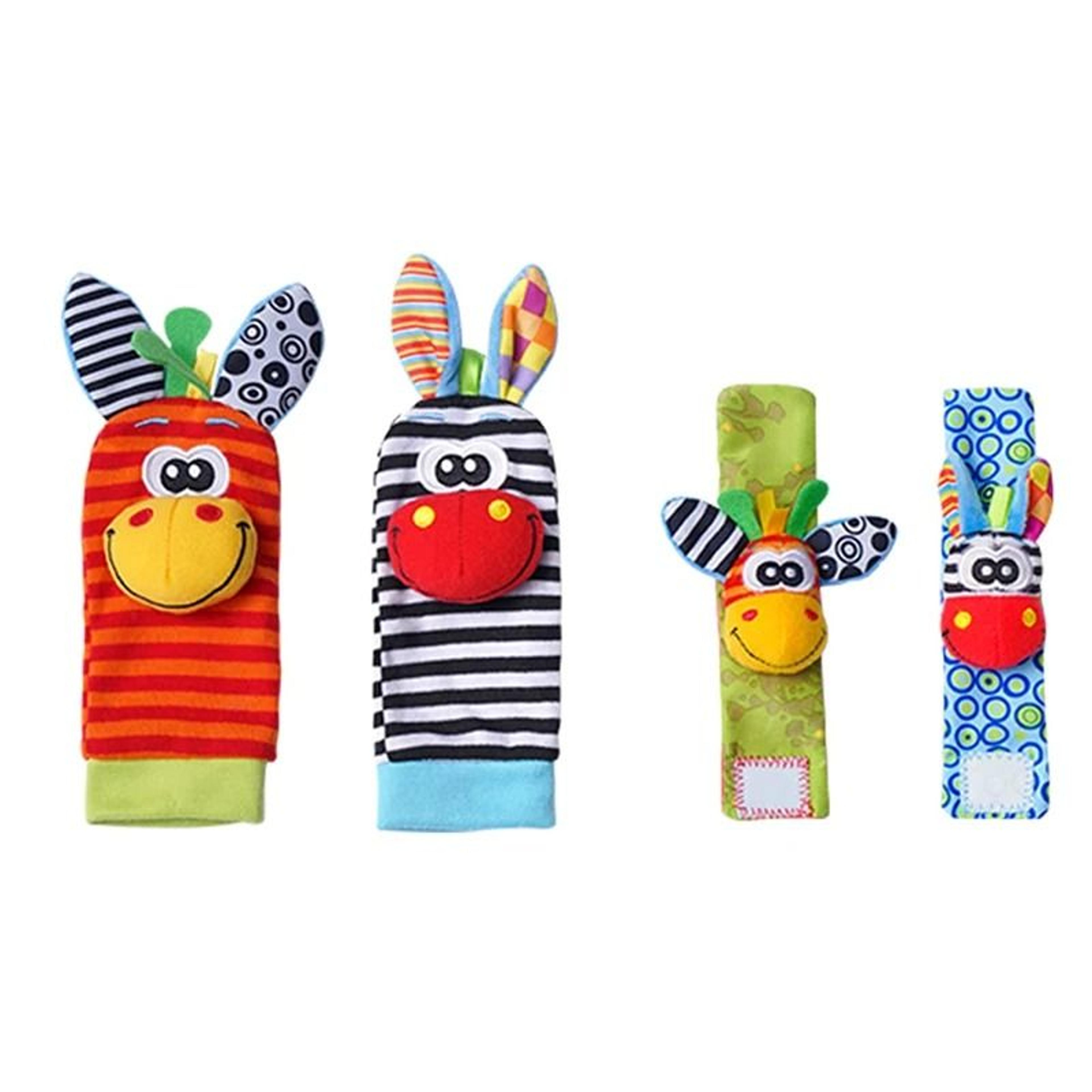 Baby Rattles Toys Set Wrist Rattle Socks And Foot Finder For Newborns 1