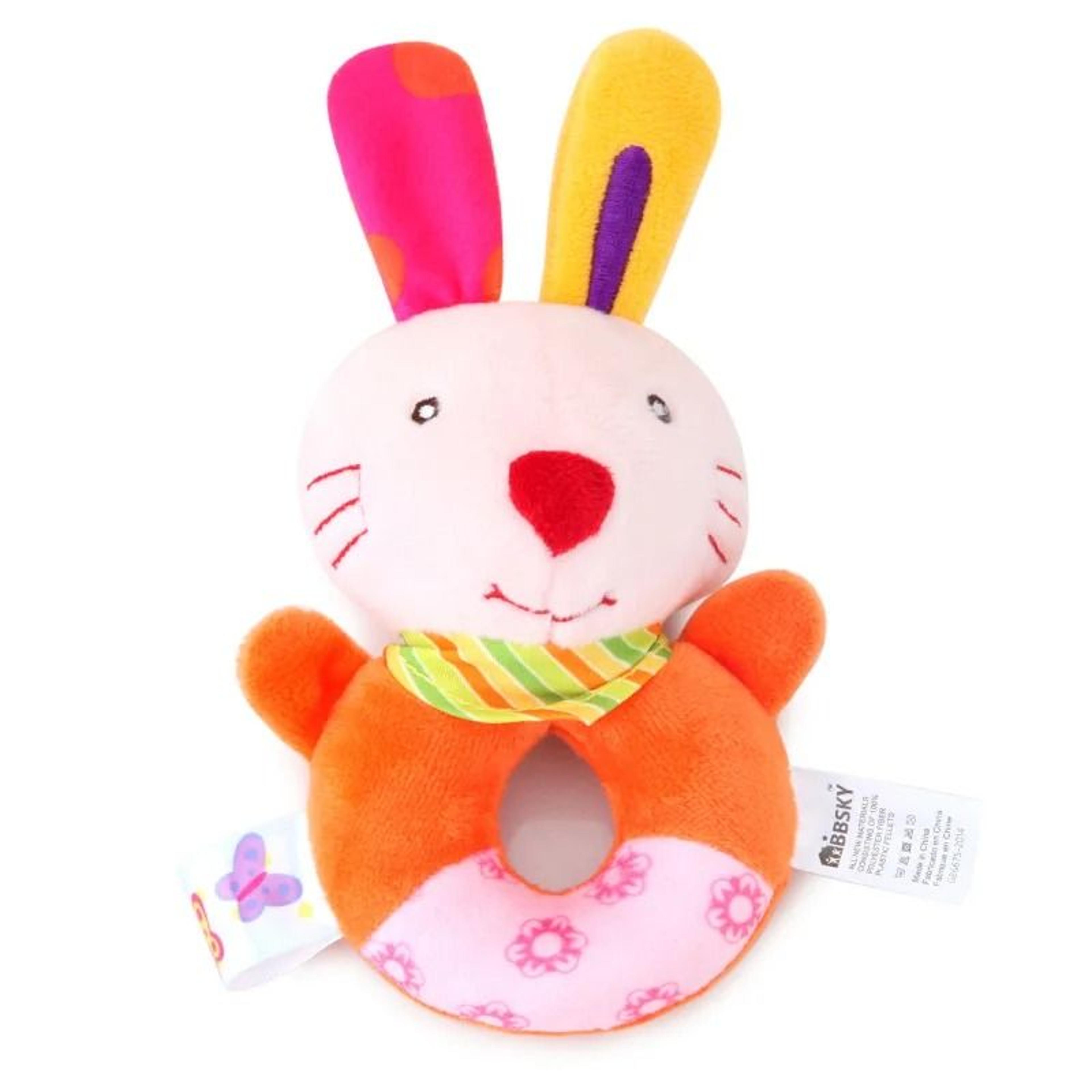 Baby Rattle Toy Plush Elephant And Bear Teether For Newborns 11