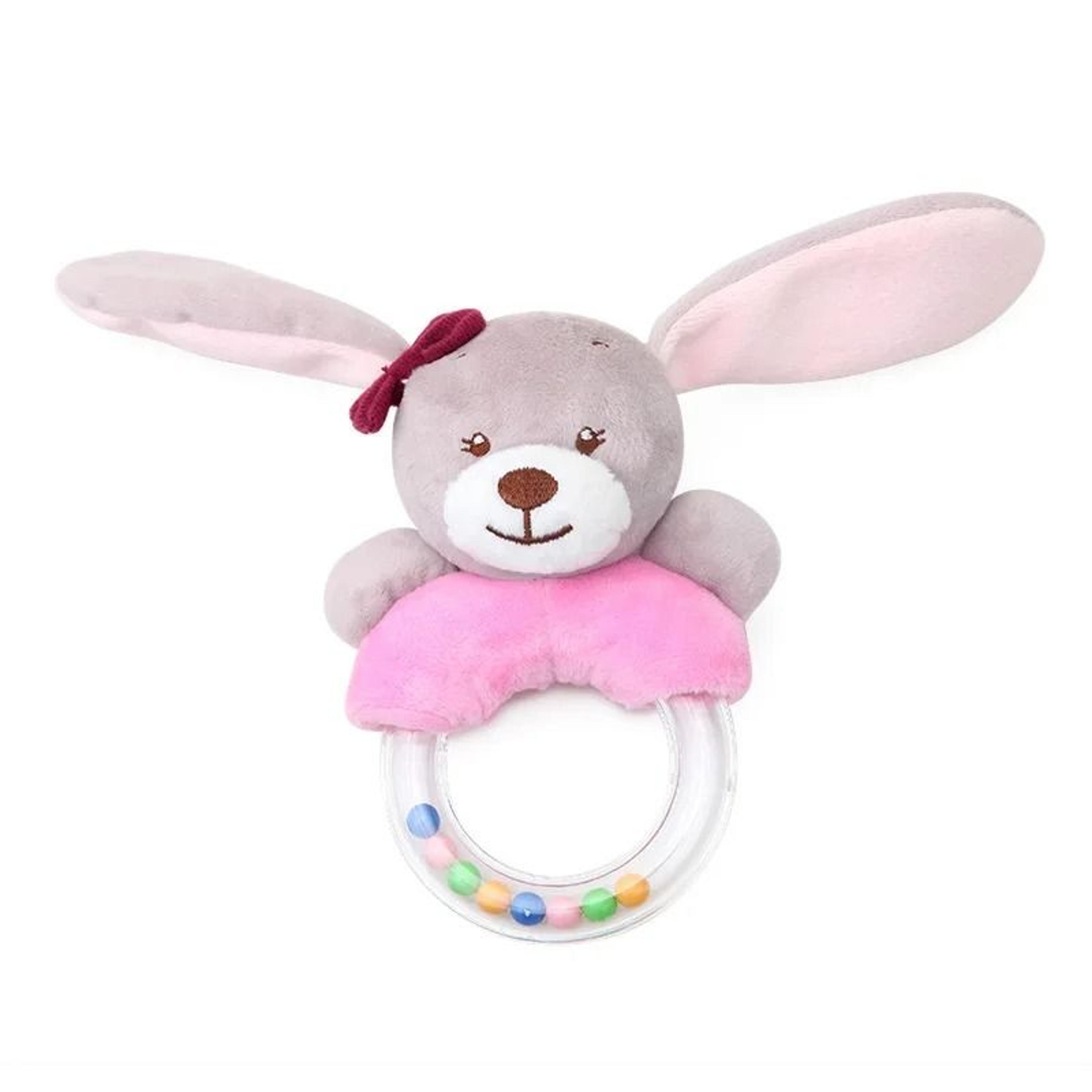 Baby Rattle Toy Plush Elephant And Bear Teether For Newborns 4