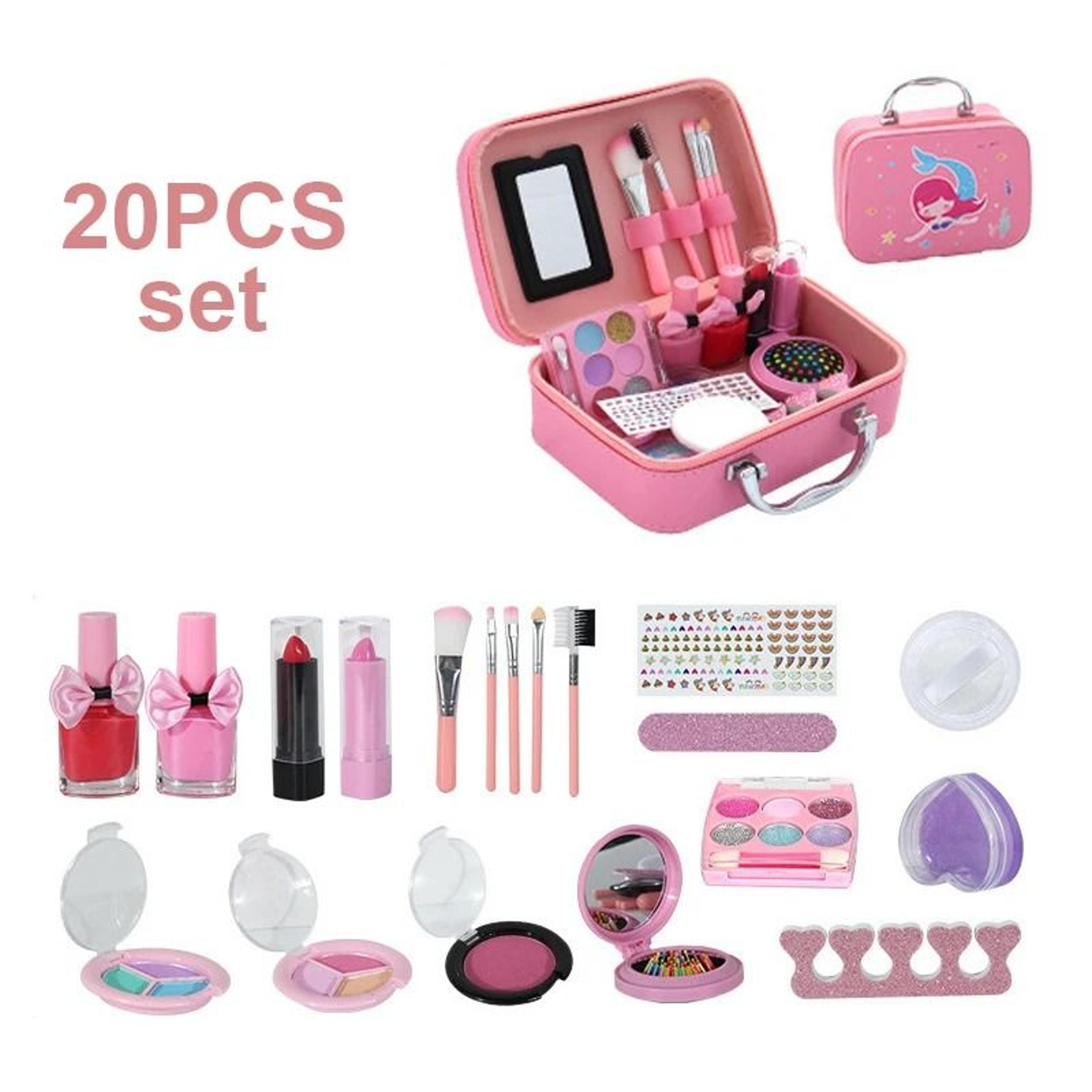 Girls Makeup Kit Washable Princess Pretend Play Makeup Set 4