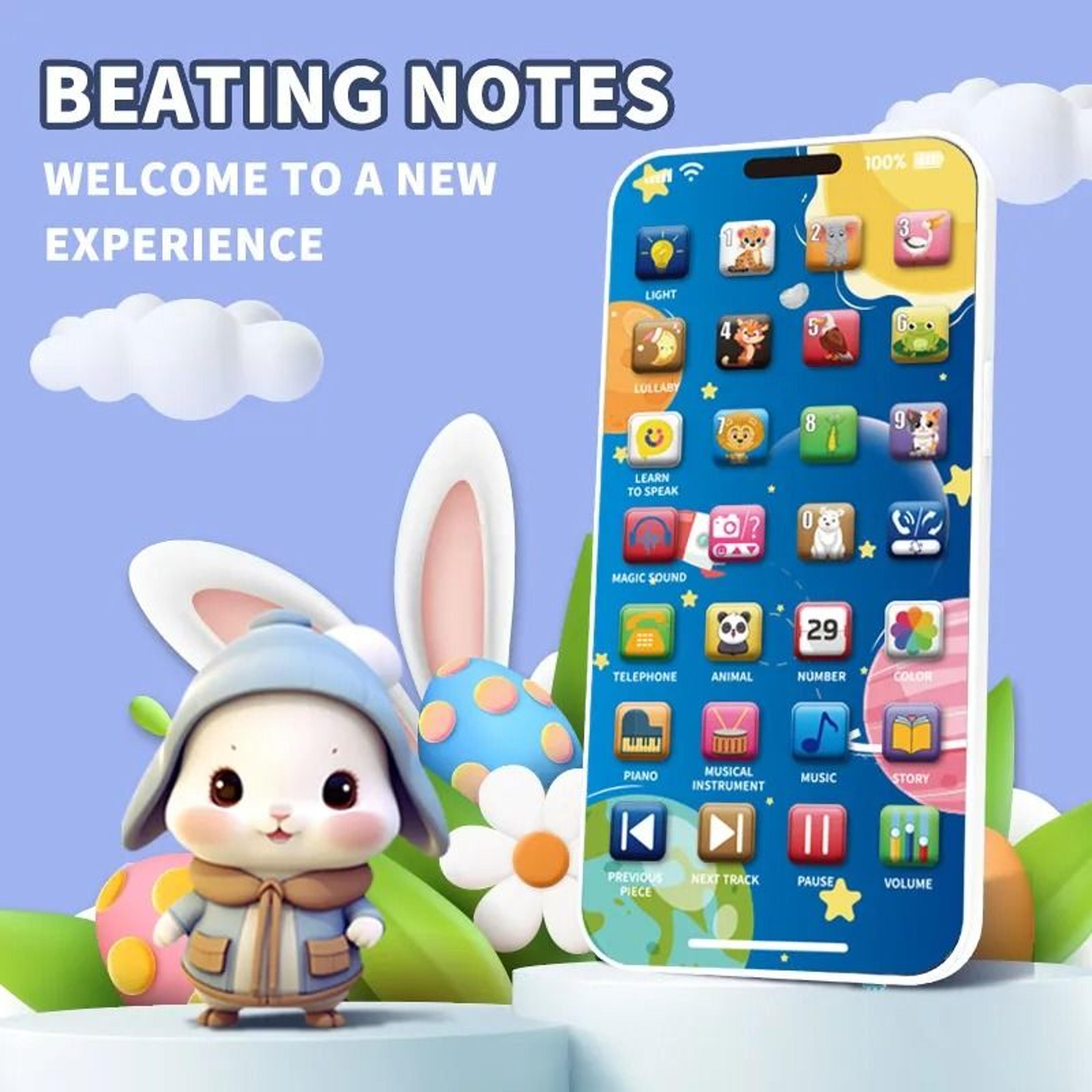 Baby Phone Toy Musical Learning Pretend Mobile With USB Charging 2