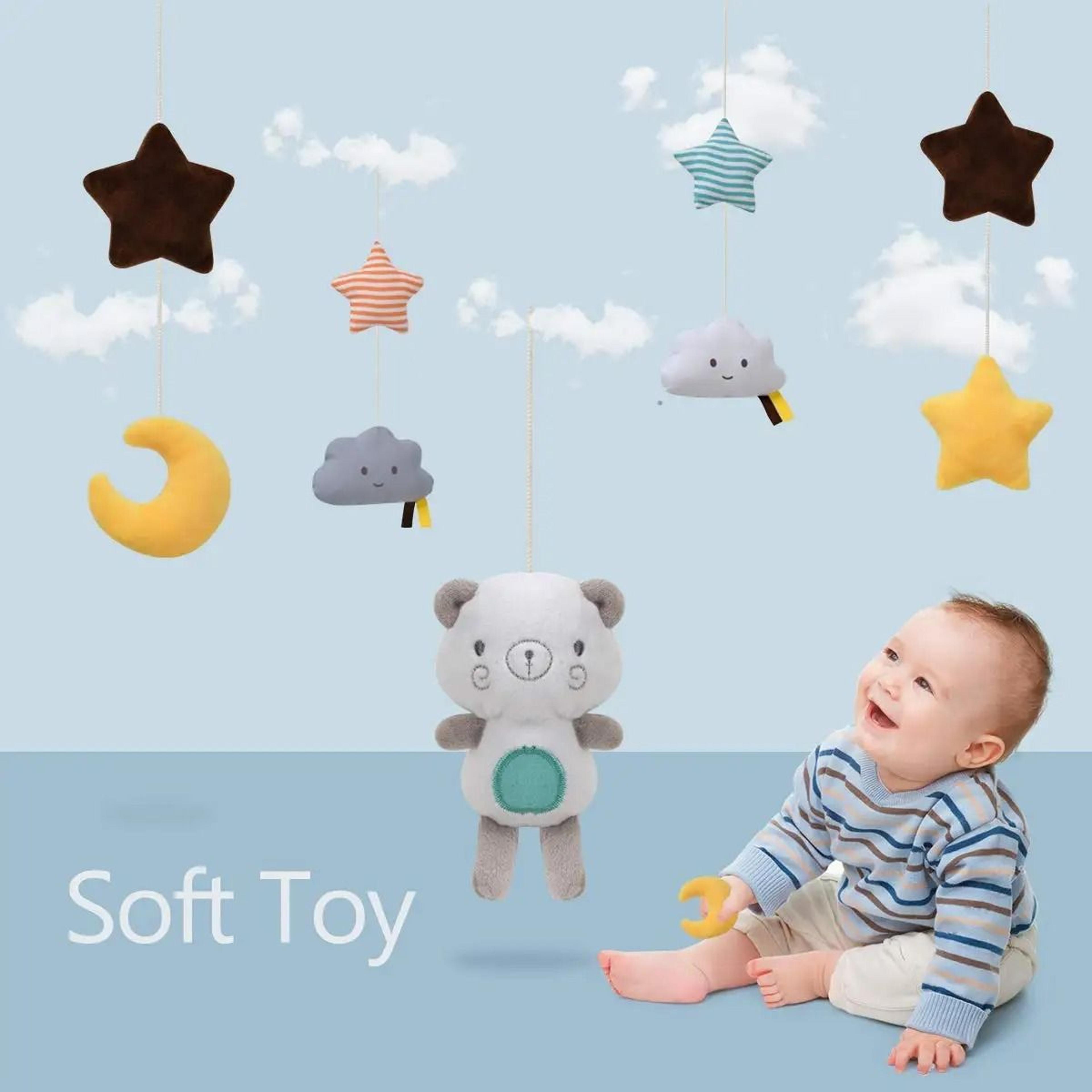 Baby Crib Mobile Musical Bed Bell Rattle For Newborns 6