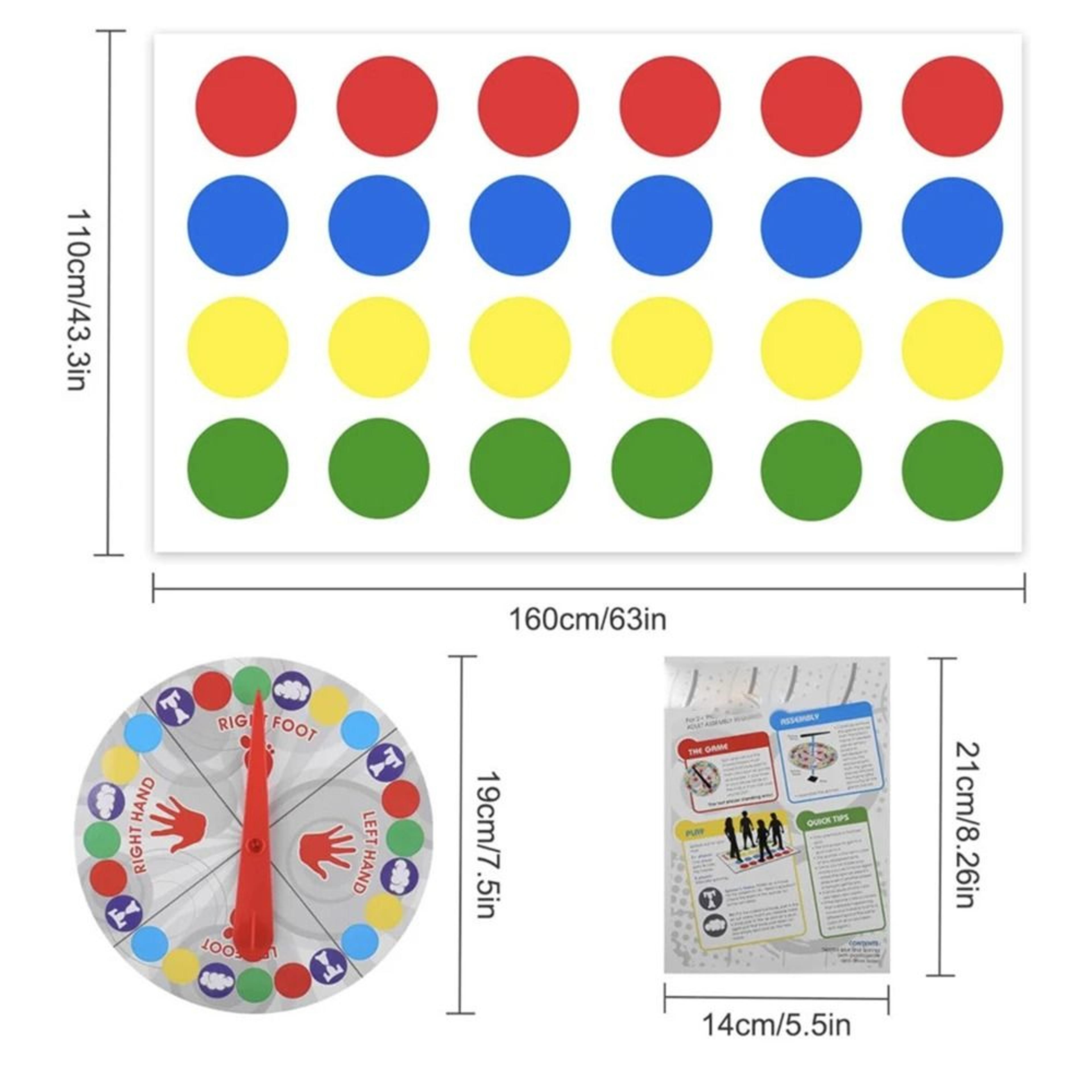Twister Game Family Party Multiplayer Indoor Outdoor Game 3