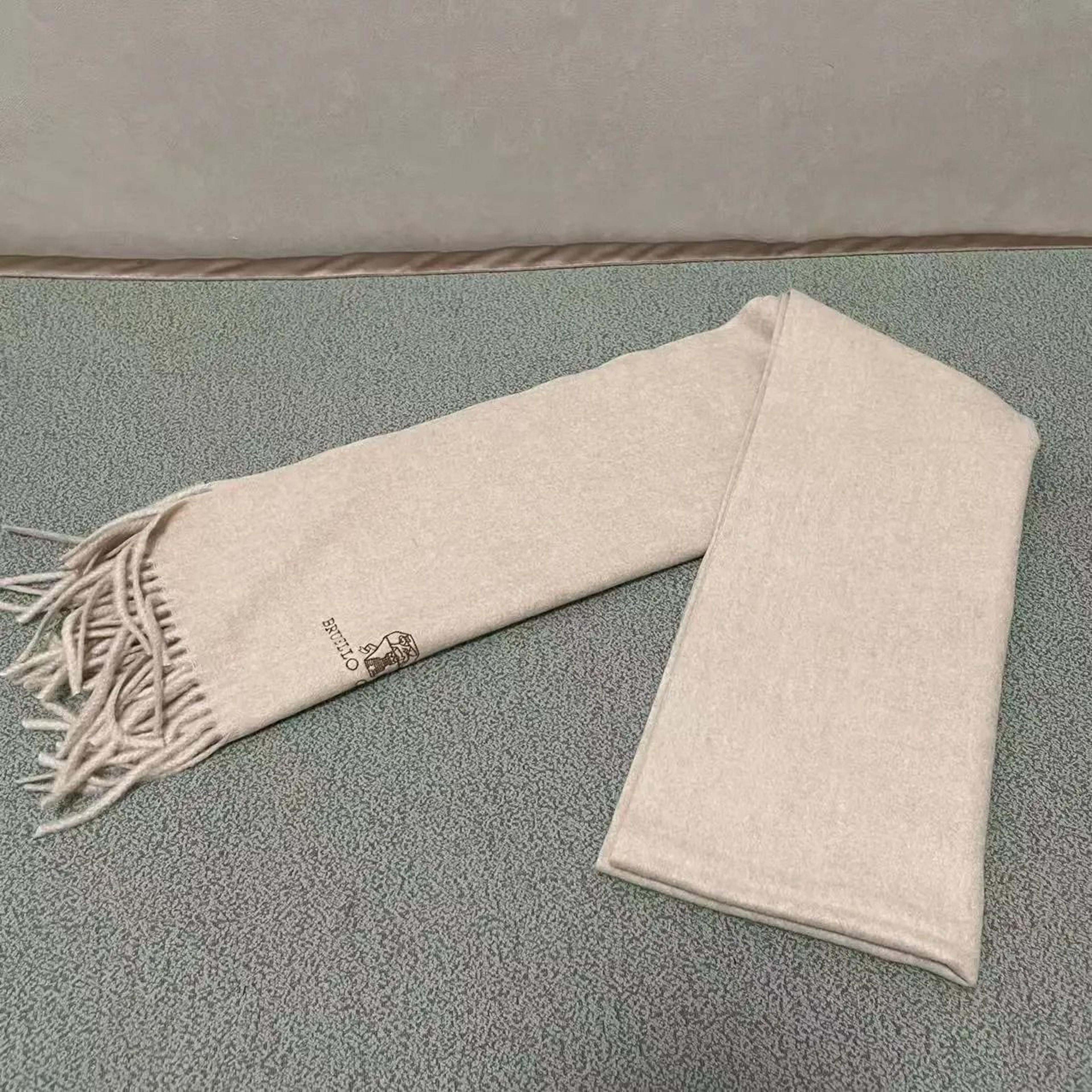 Embroidered Cashmere Scarf Warm Unisex Winter Neck Wrap 7