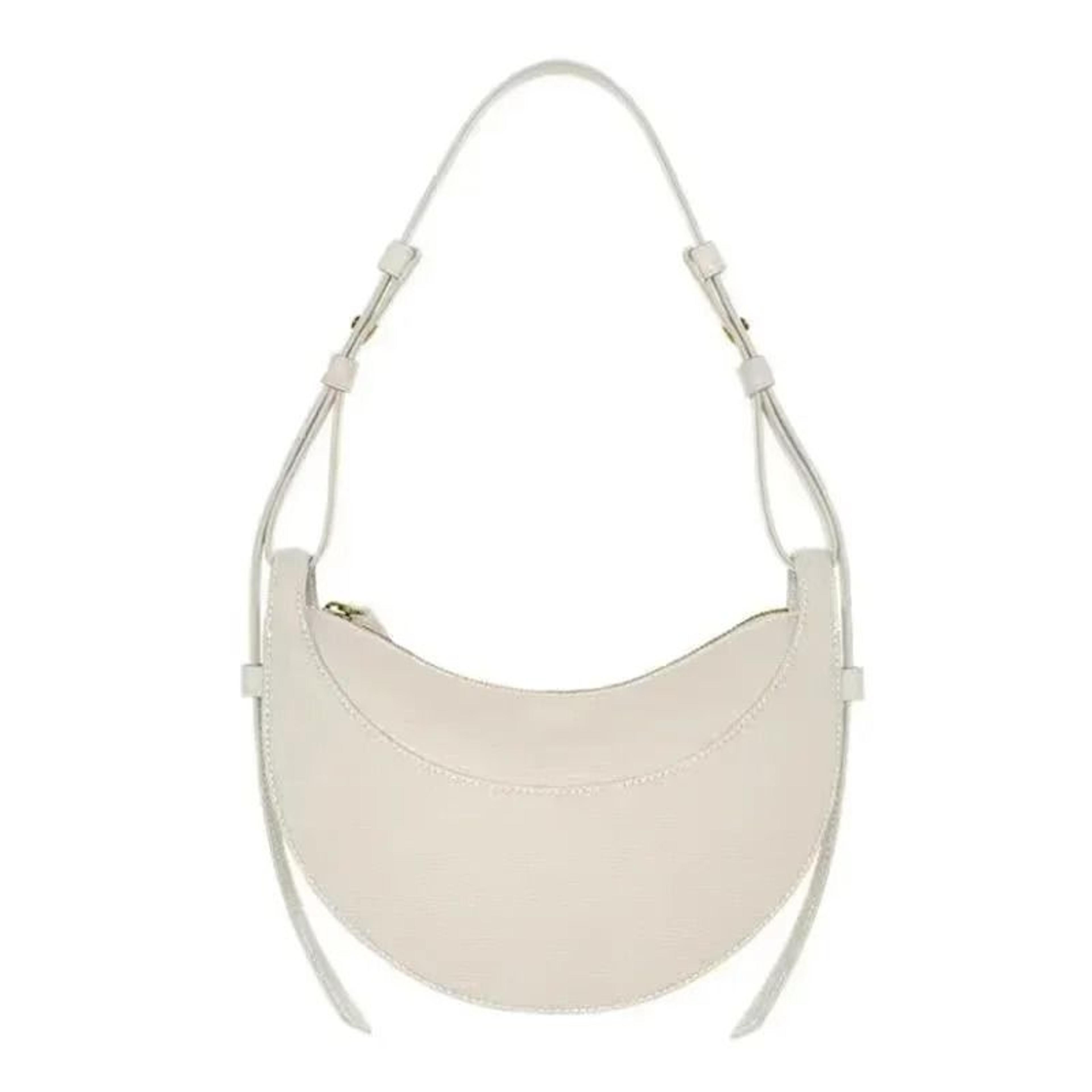 Genuine Leather Crescent Crossbody Shoulder Bag For Women 2