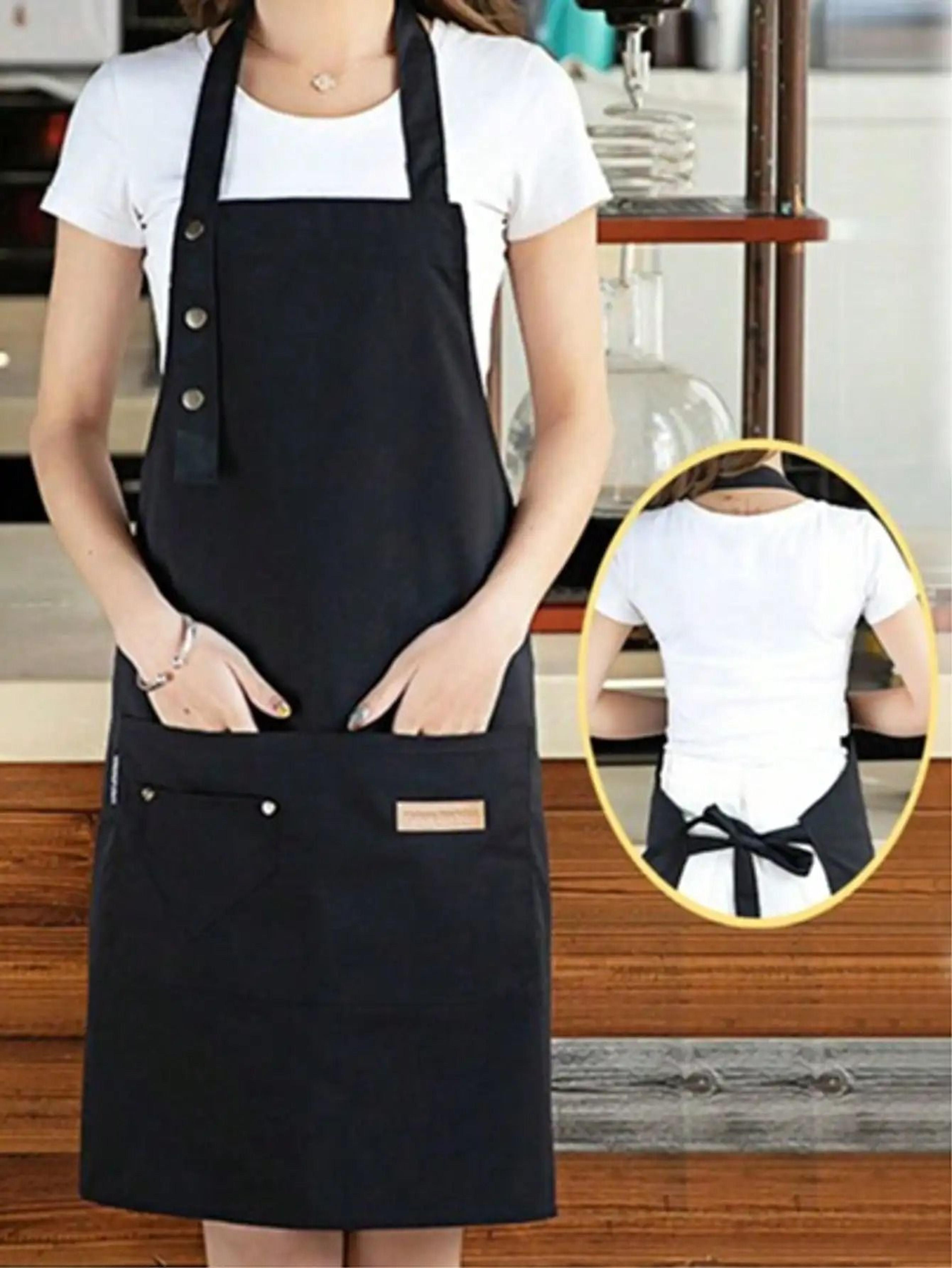 Waterproof Oil Proof Kitchen Apron With Pockets For Cooking And Home Use 5