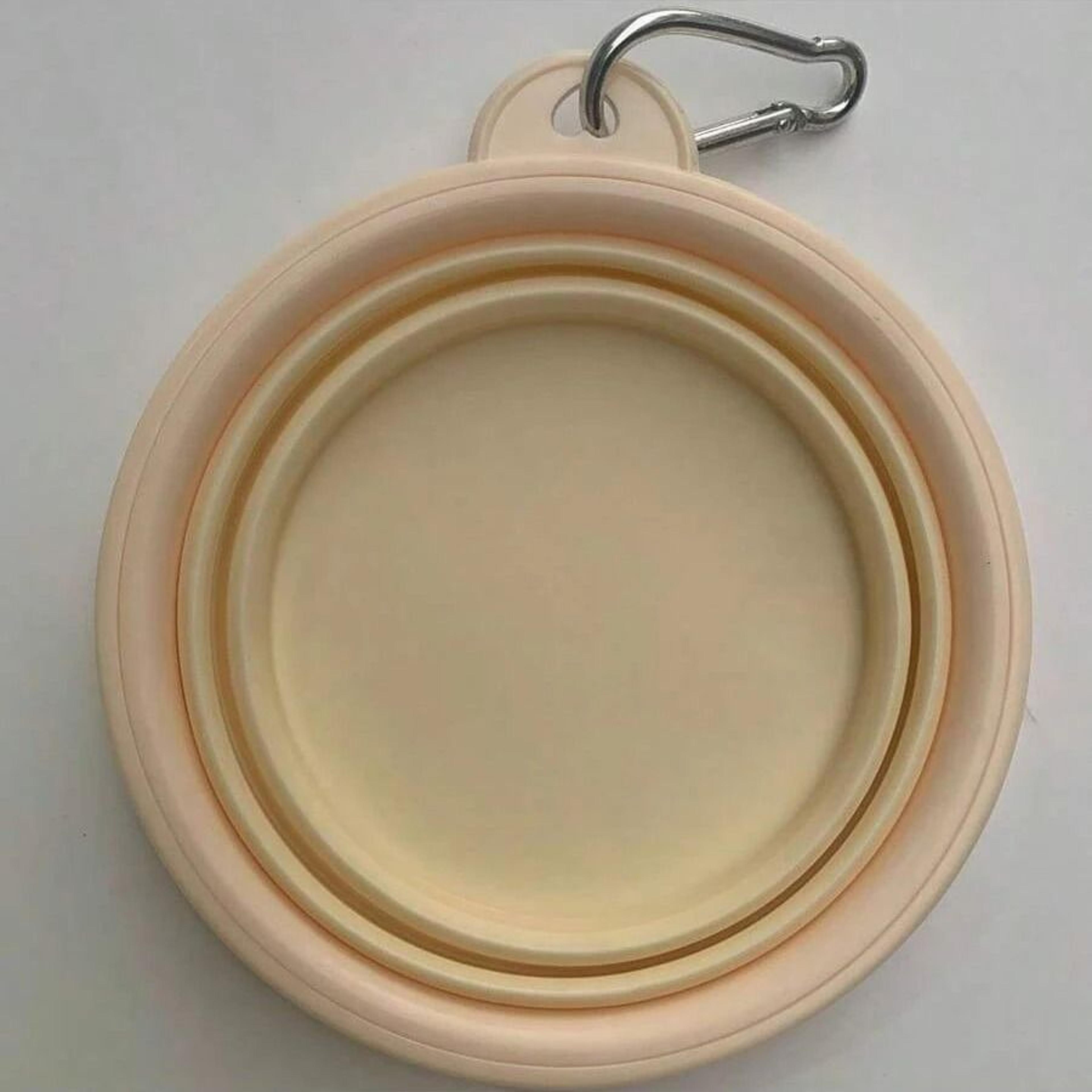 Portable Foldable Dog Travel Bowl With Carabiner 350ml For Pets On The Go 3