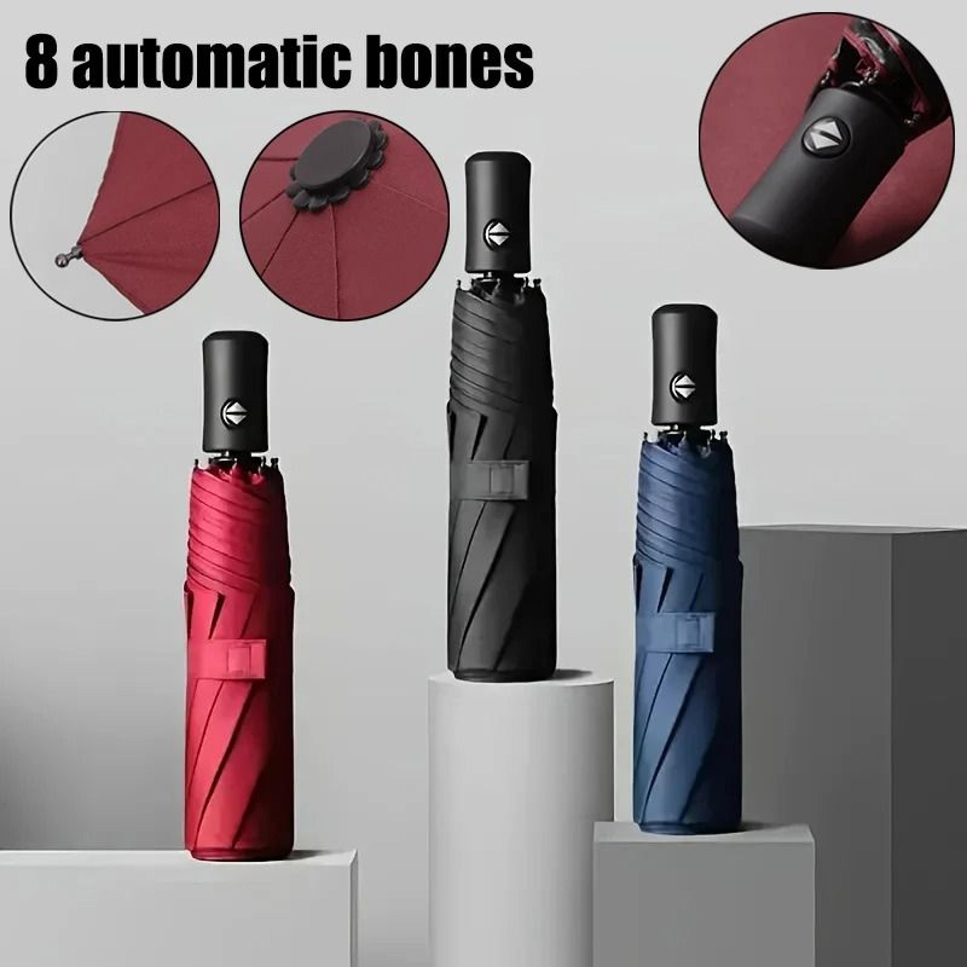 Large Automatic Windproof Travel Umbrella Waterproof Sun And Rain Protection 8