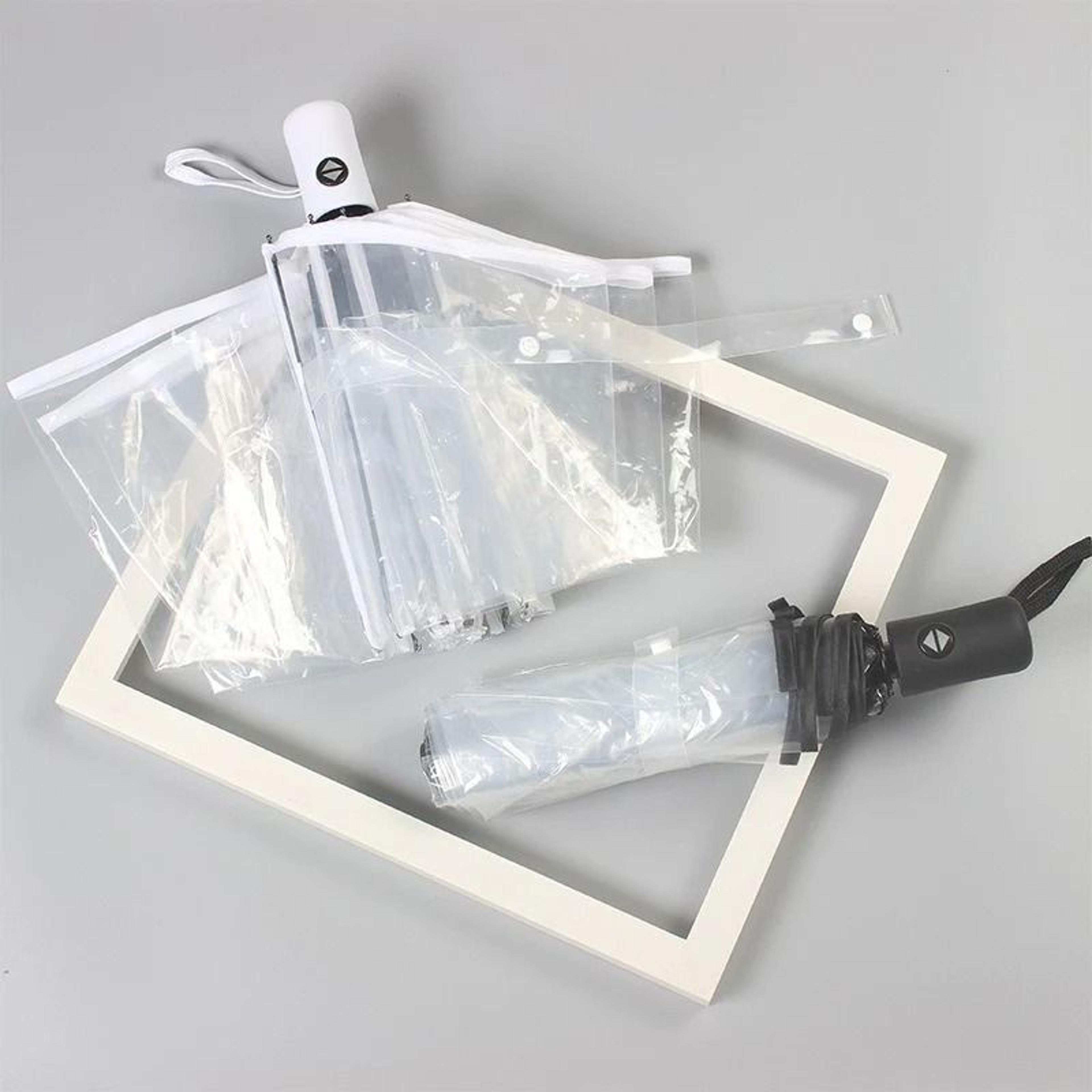 Automatic Transparent Folding Umbrella Lightweight Sun And Rain Protection 5