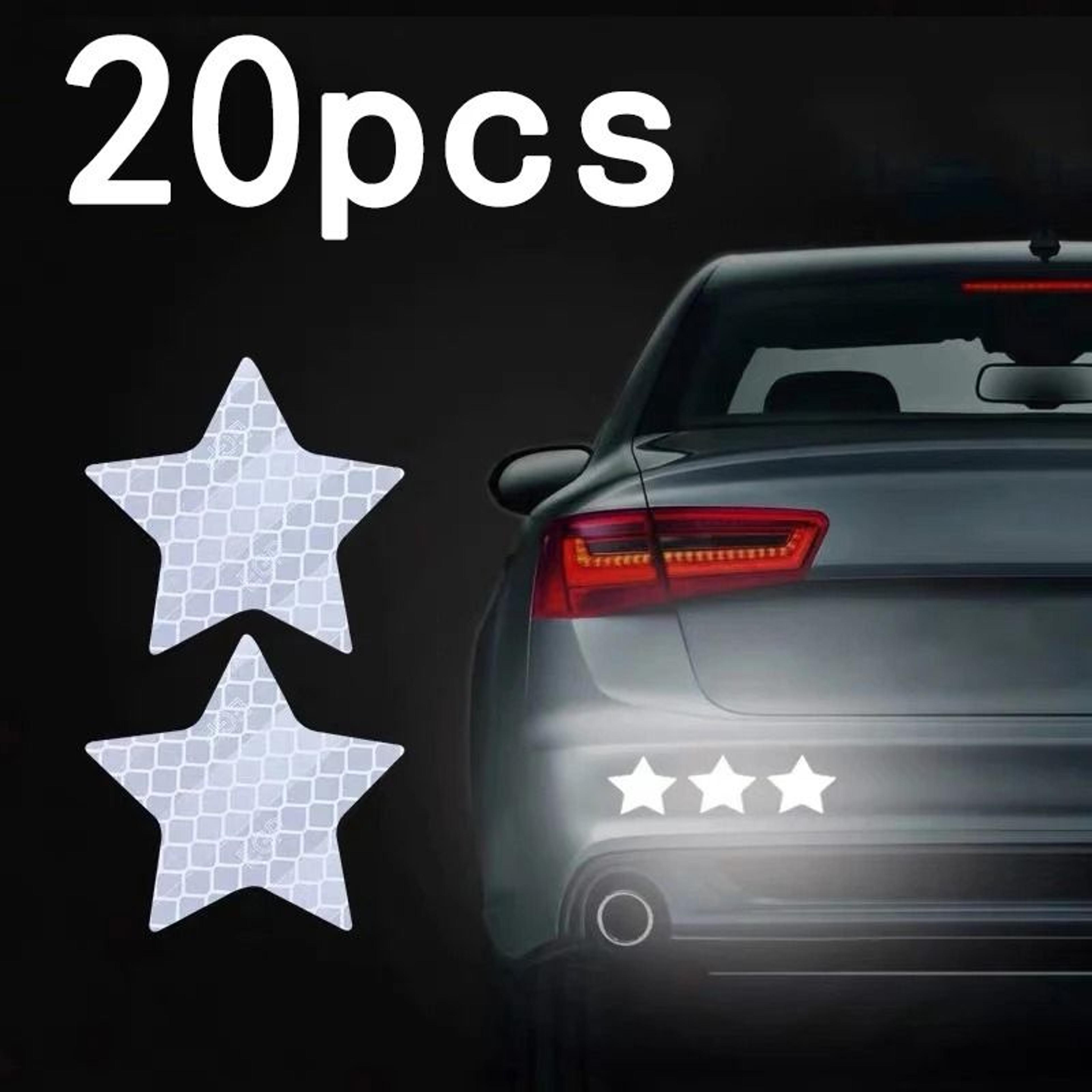 Reflective Car Bumper Stickers Warning Strip Tape Safety Decals 20 Pack 16