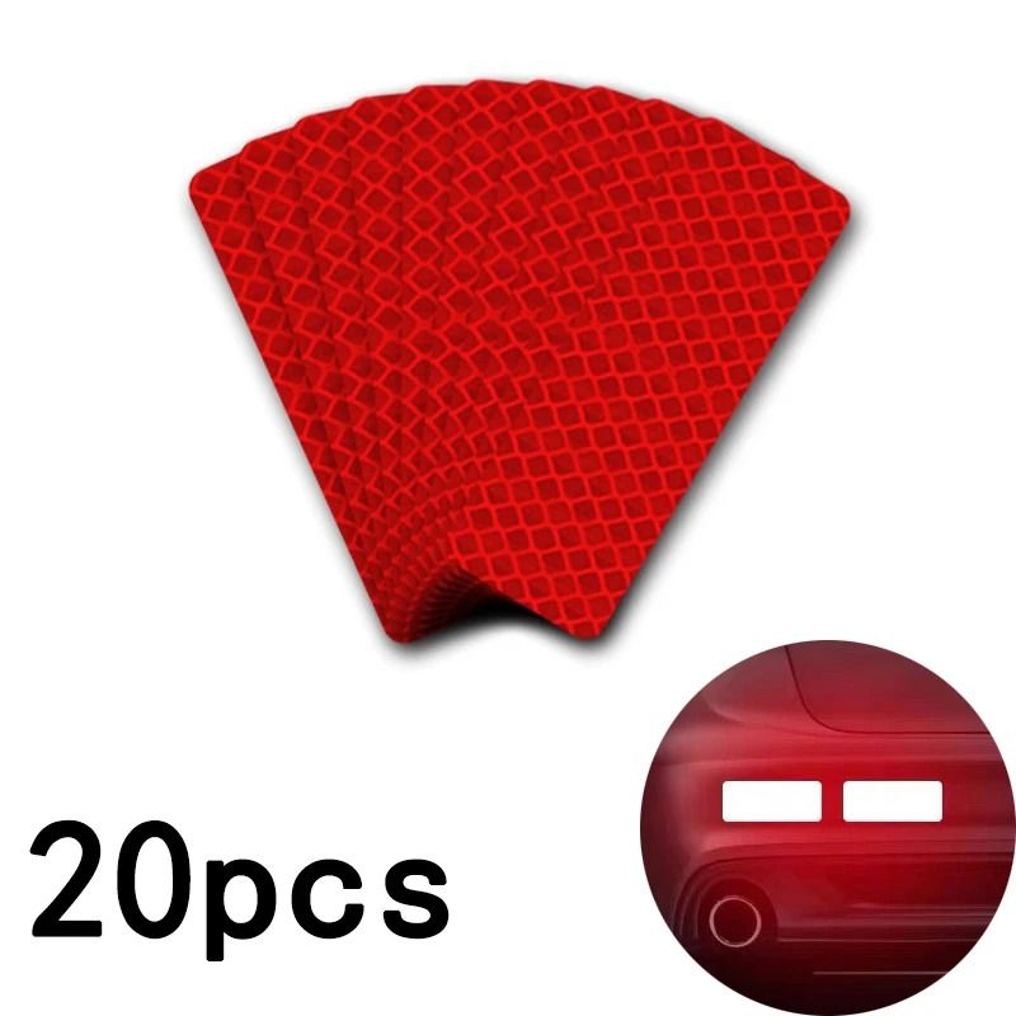 Reflective Car Bumper Stickers Warning Strip Tape Safety Decals 20 Pack 10