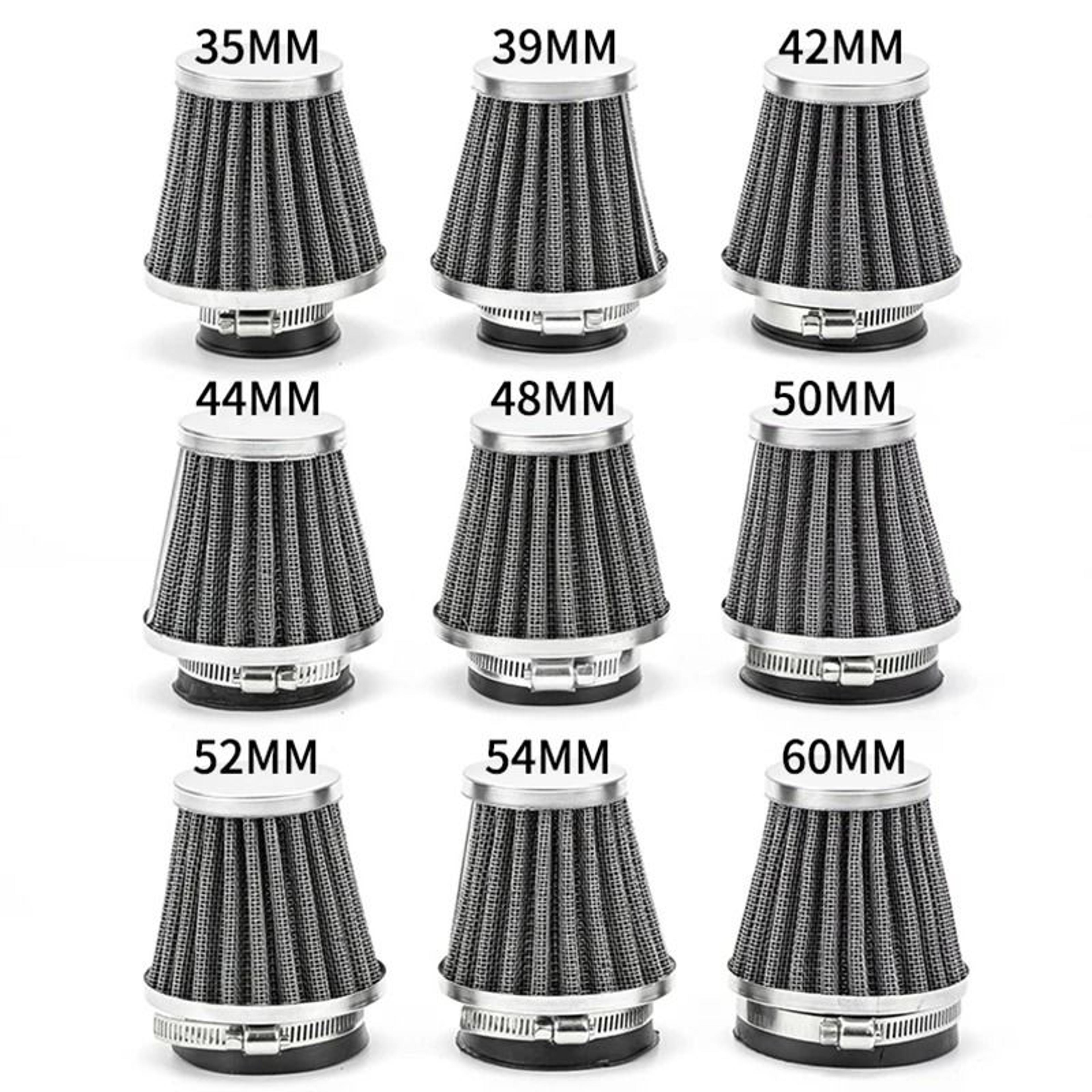 Universal Motorcycle Tapered Air Filter High Flow Conical Intake Cleaner 0