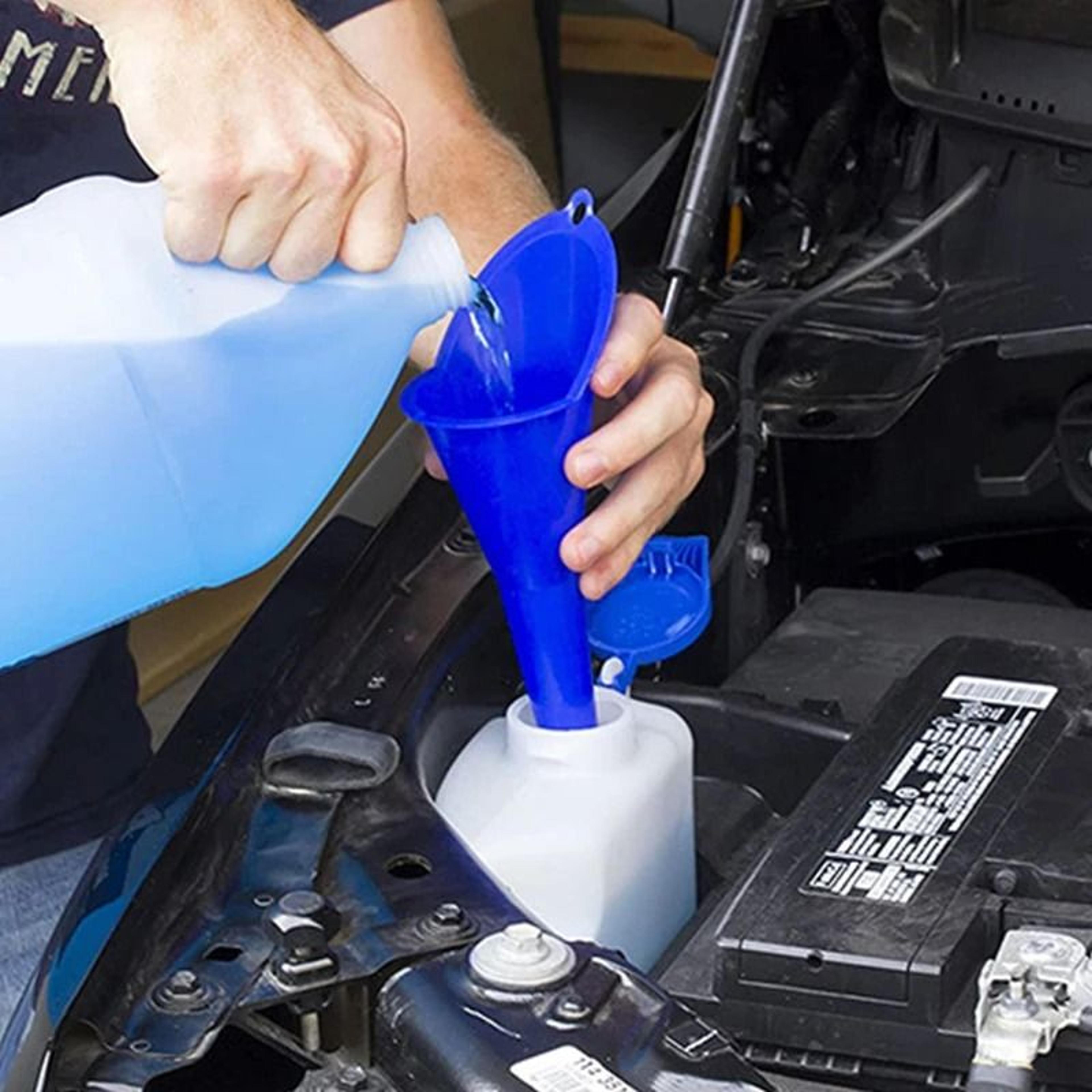 Long Stem Fuel Funnel Anti Splash Gasoline Oil Filling Tool 8