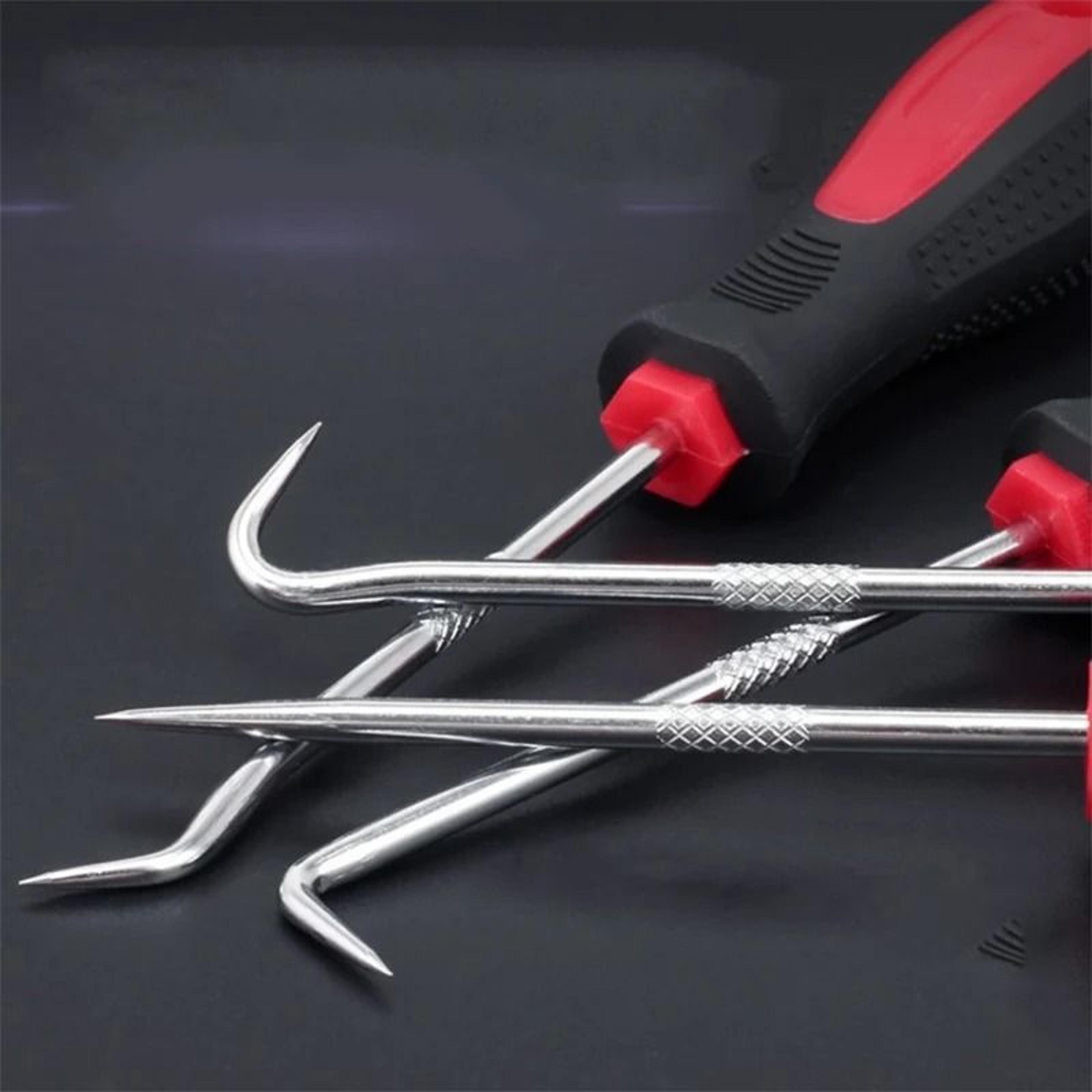 Long Pick And Hook Set O Ring Oil Seal Removal Tool Kit 4 Piece 7