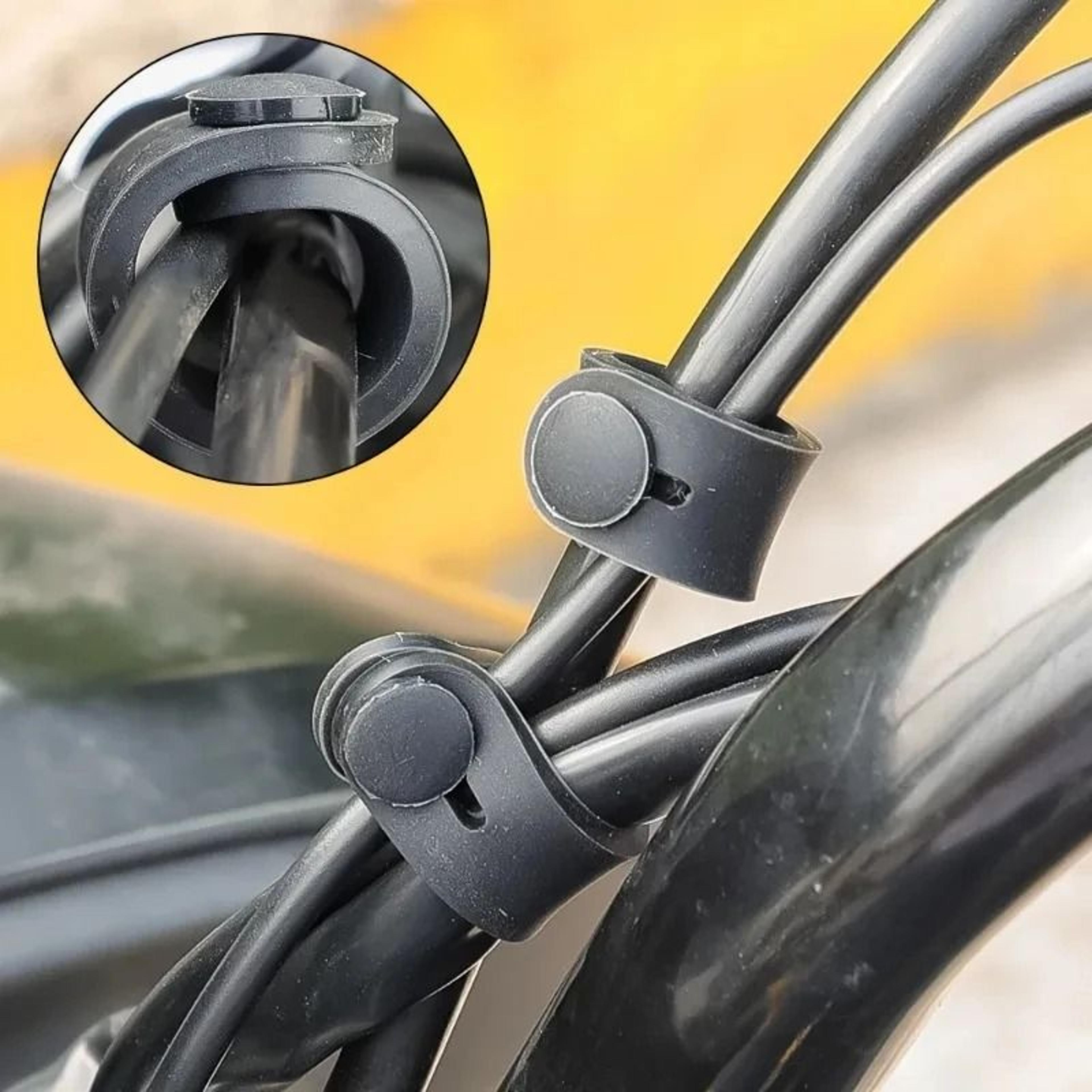 Motorcycle Rubber Cable Ties Frame Securing Bands 10 Pack 5