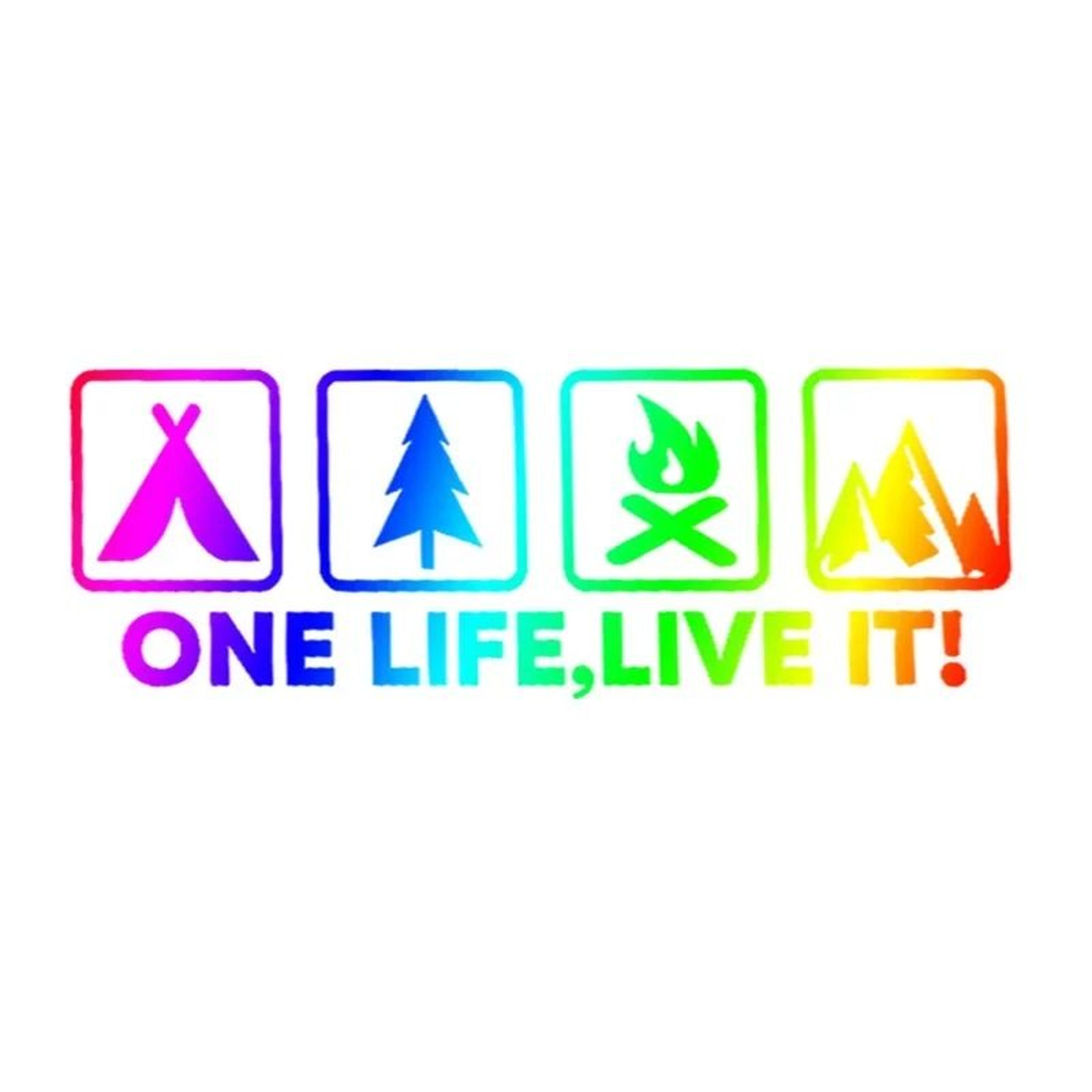 One Life Live It Off Road Car Sticker Mountain Silhouette Vinyl Decal 4