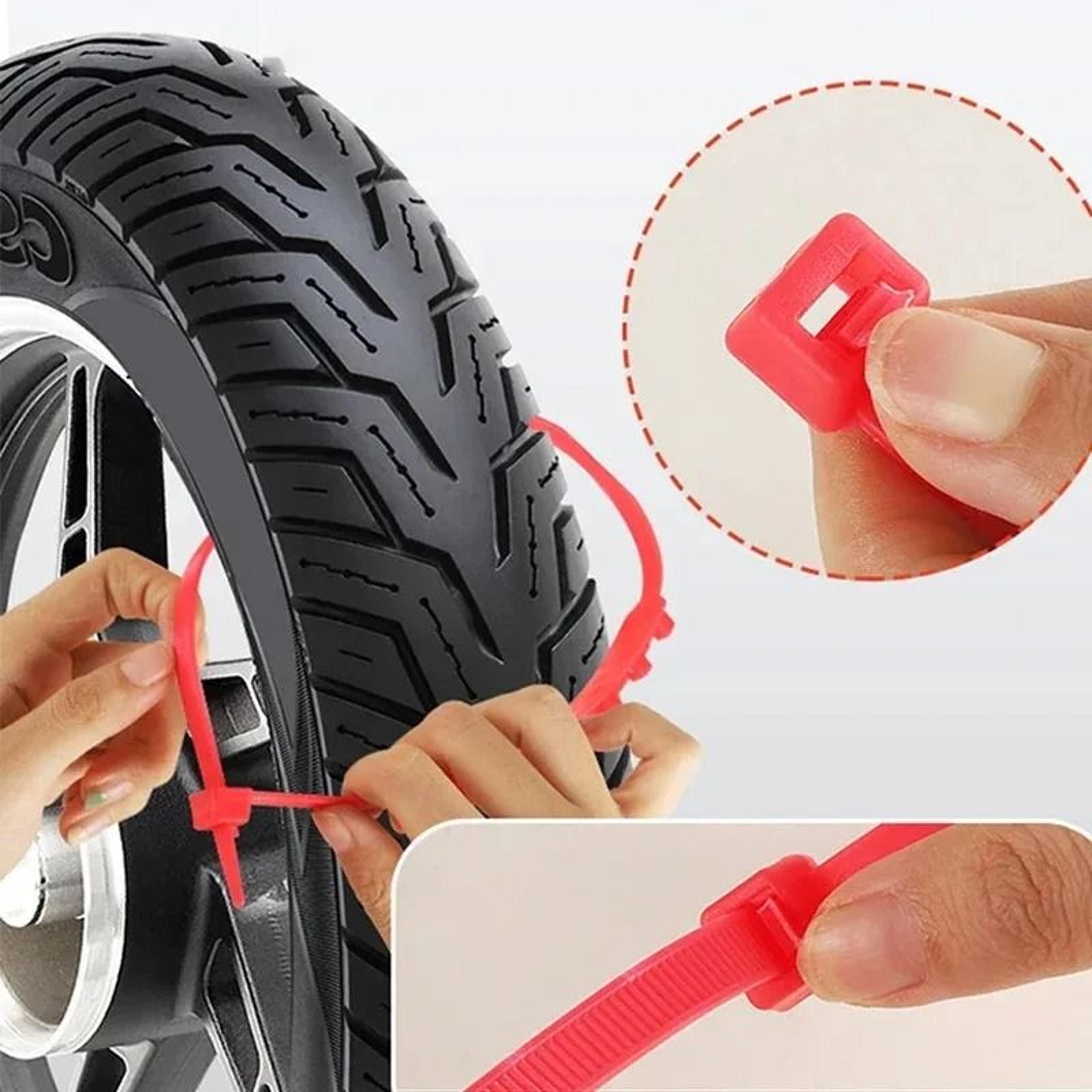 Universal Anti Skid Snow Tire Chains For Motorcycle And Bicycle Wheels 4