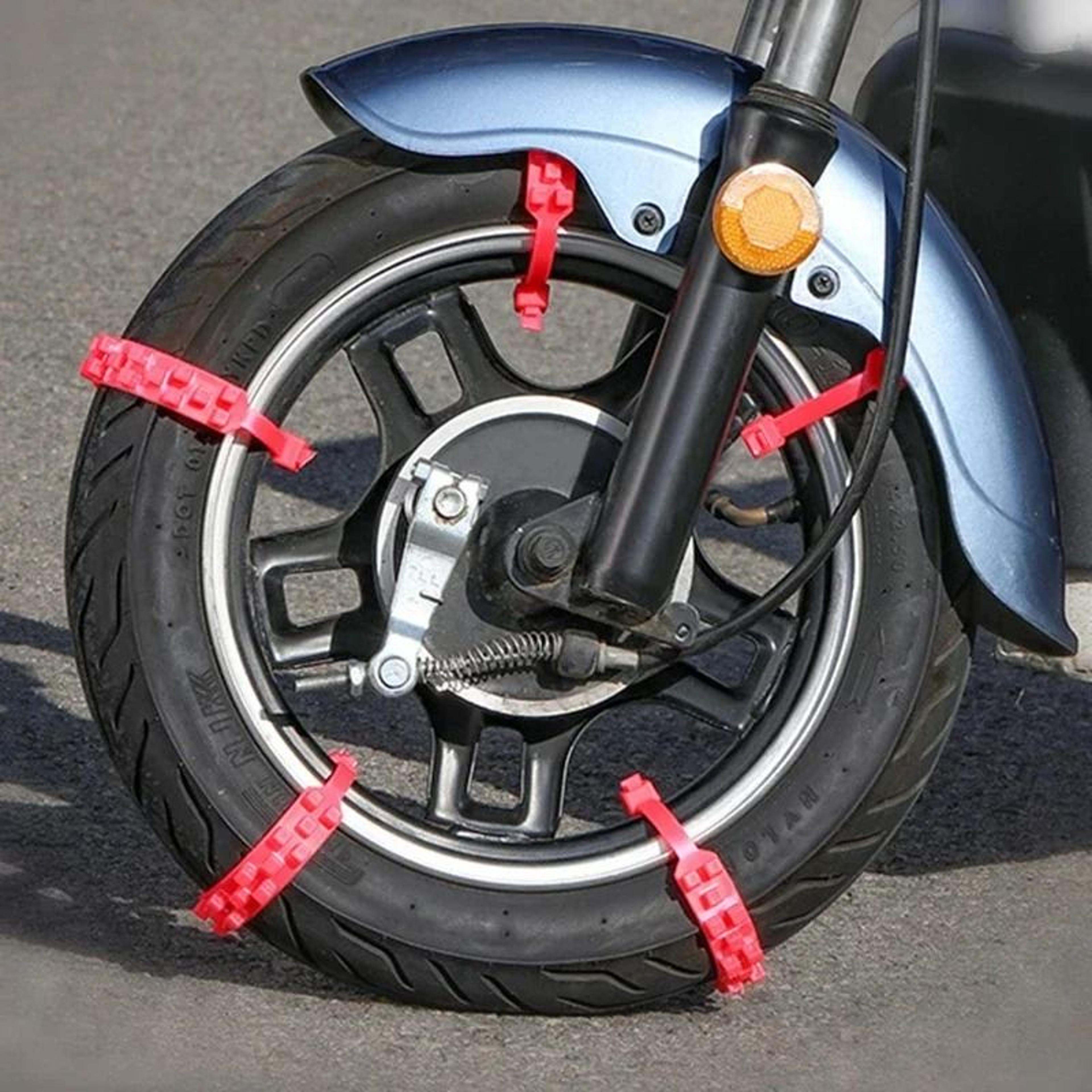 Universal Anti Skid Snow Tire Chains For Motorcycle And Bicycle Wheels 8
