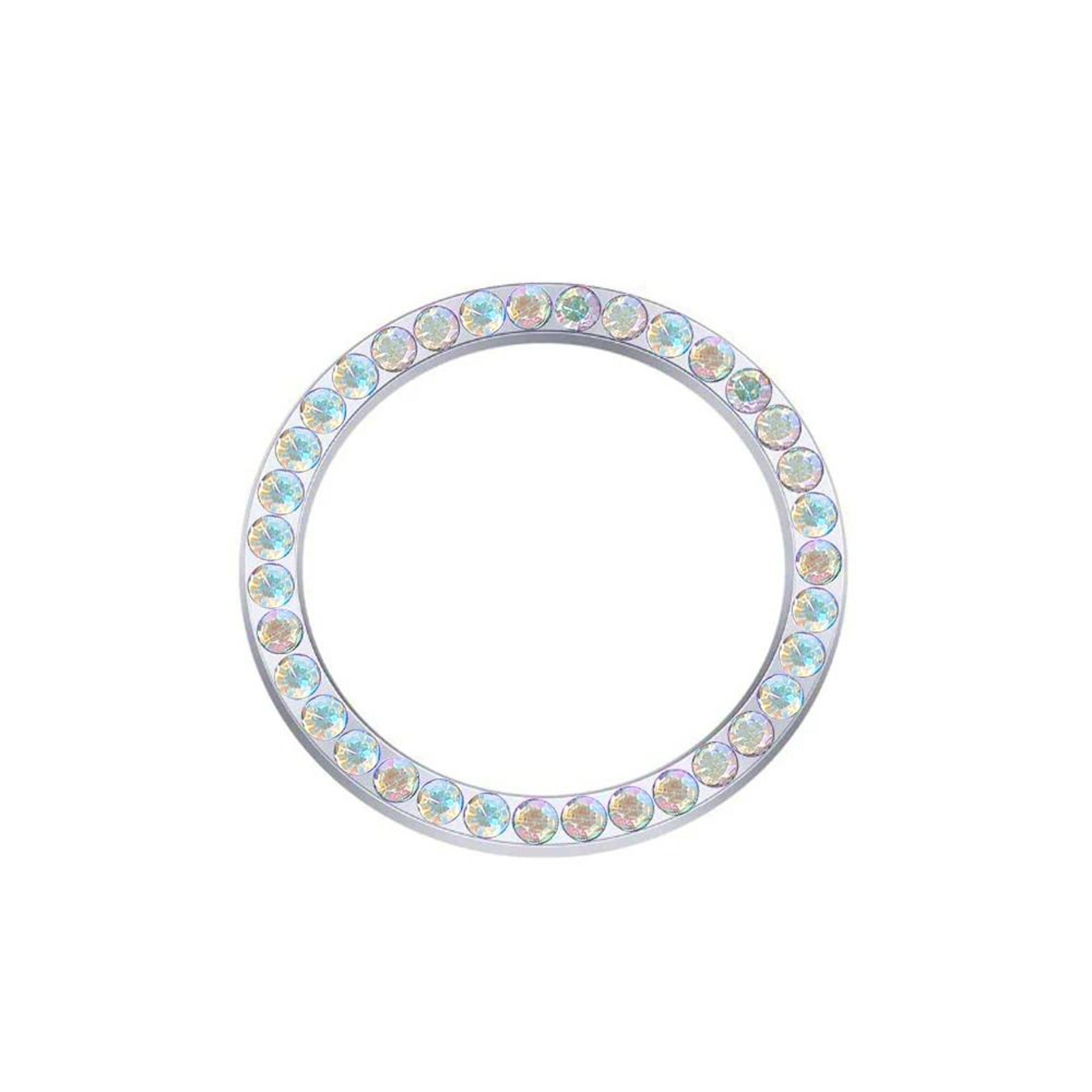 Rhinestone Car Start Button Cover Diamond Key Ring Decor 5