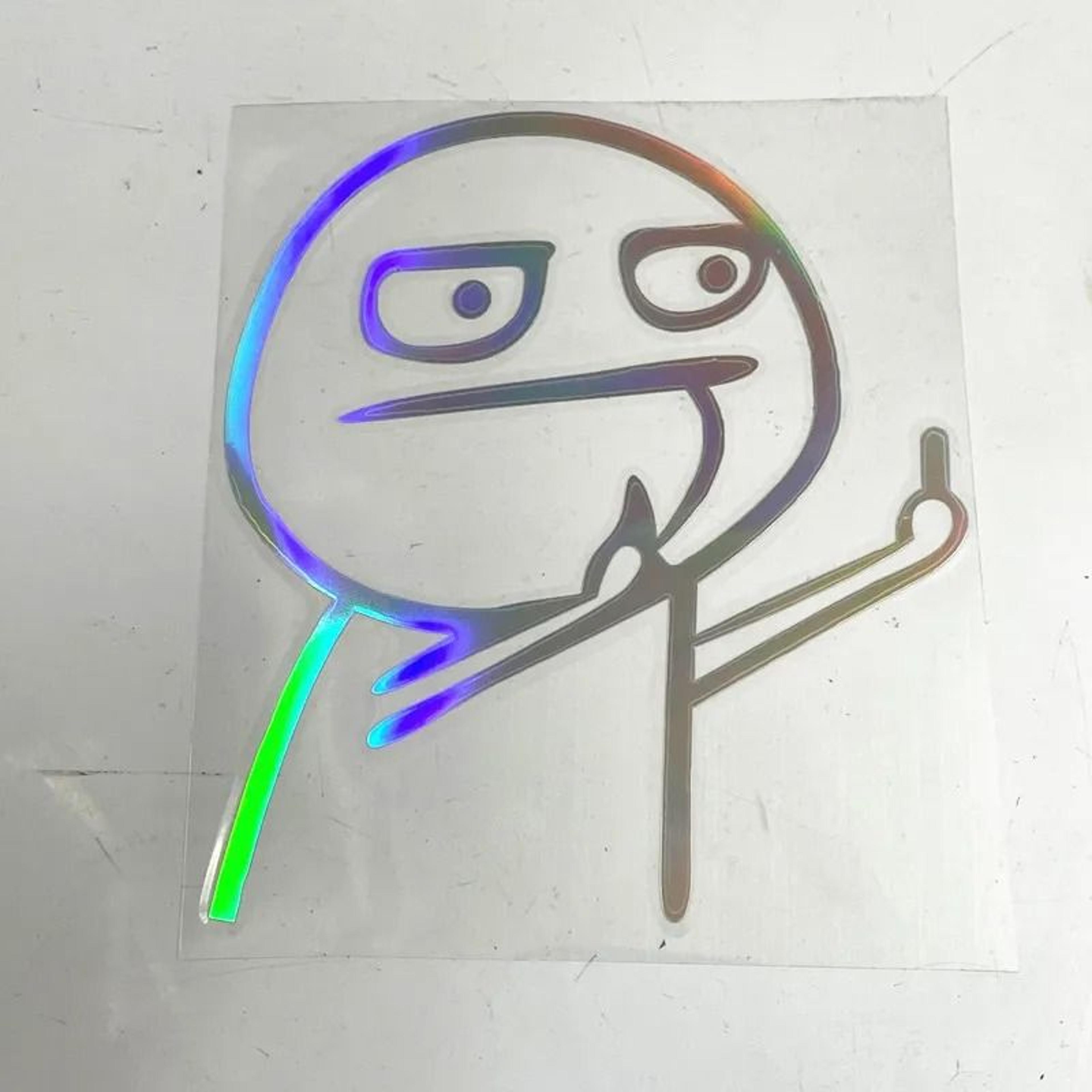Funny Middle Finger Car Vinyl Sticker Reflective Decal For Cars And Motorcycles 6
