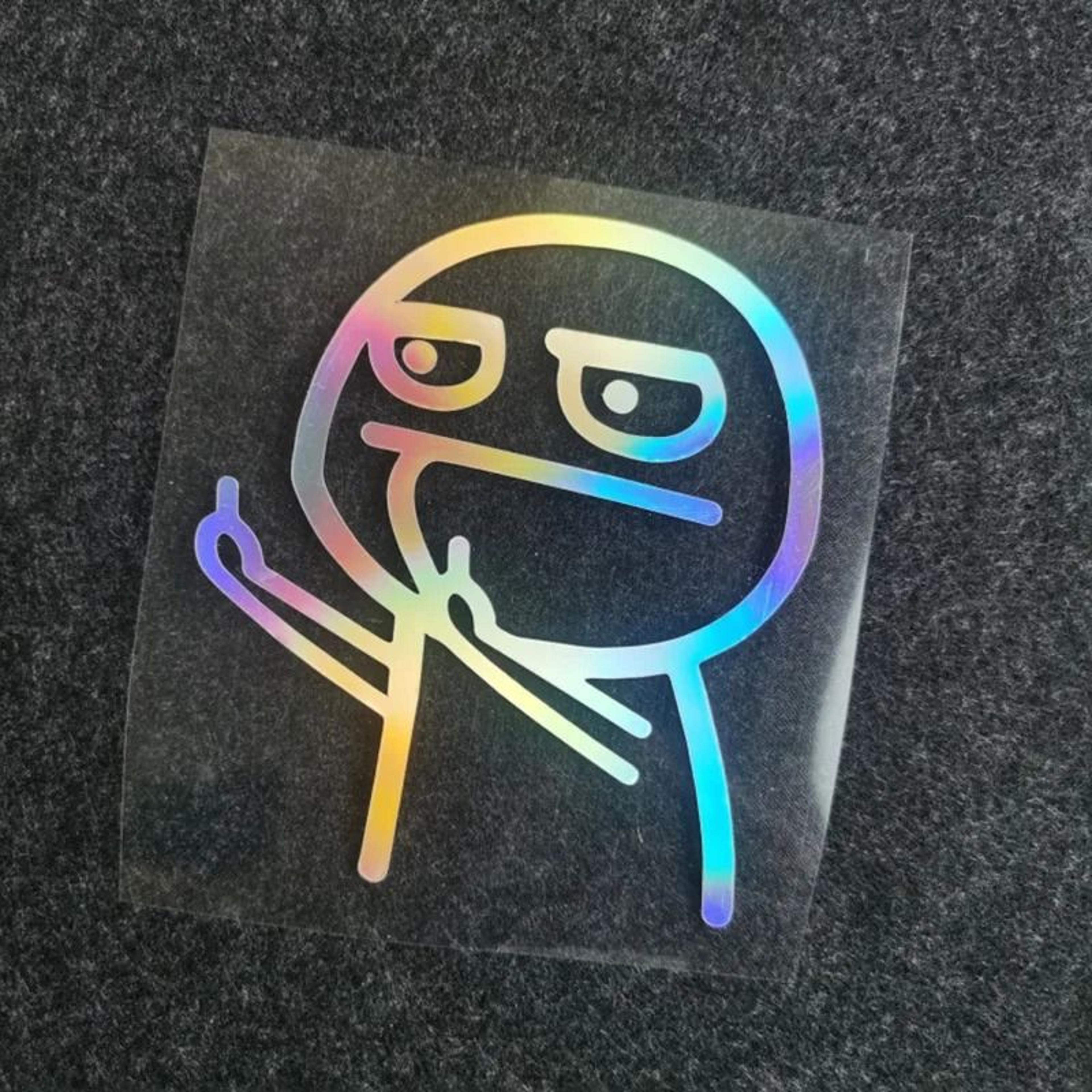 Funny Middle Finger Car Vinyl Sticker Reflective Decal For Cars And Motorcycles 2