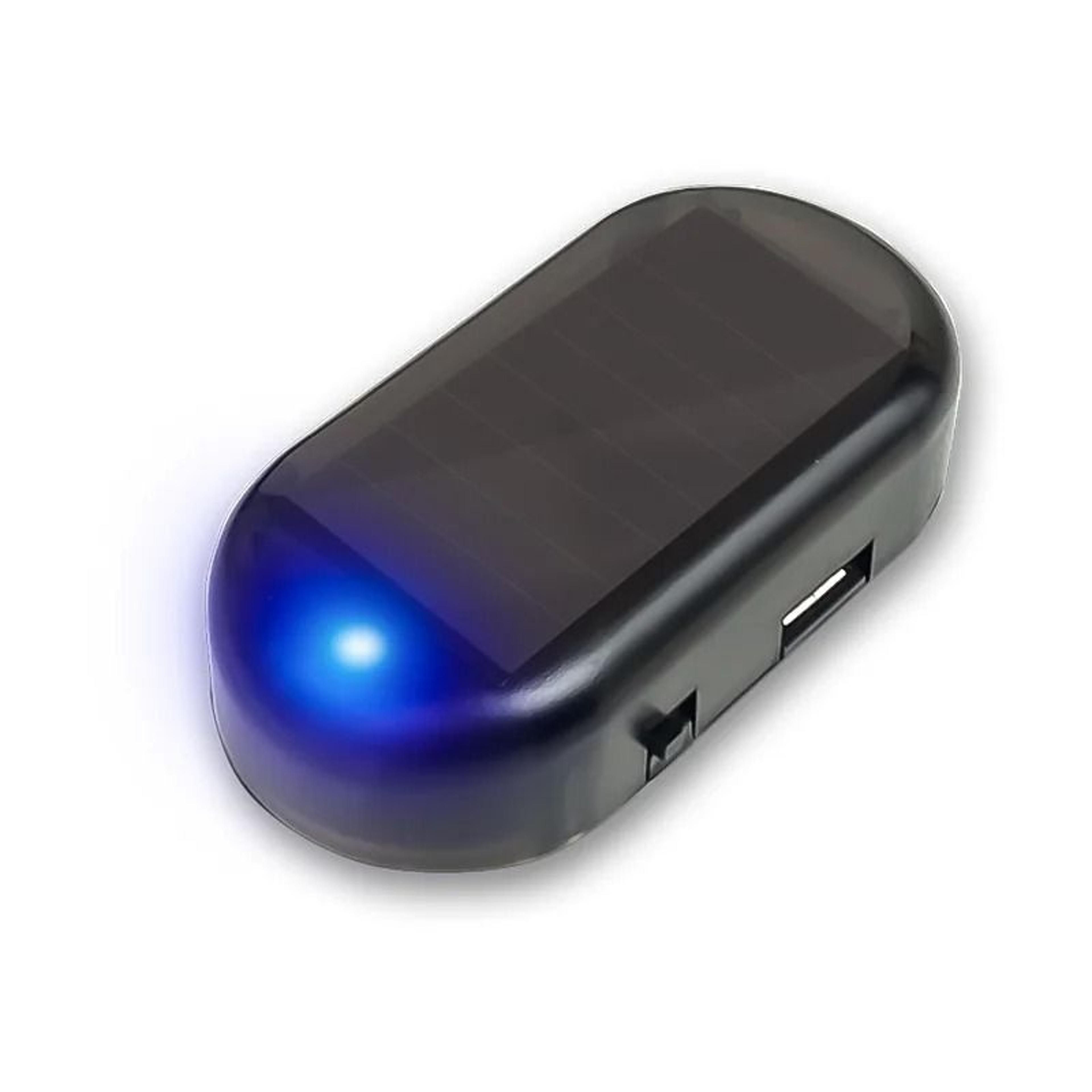 Solar Powered Dummy Car Alarm LED Security Warning Light Set 2