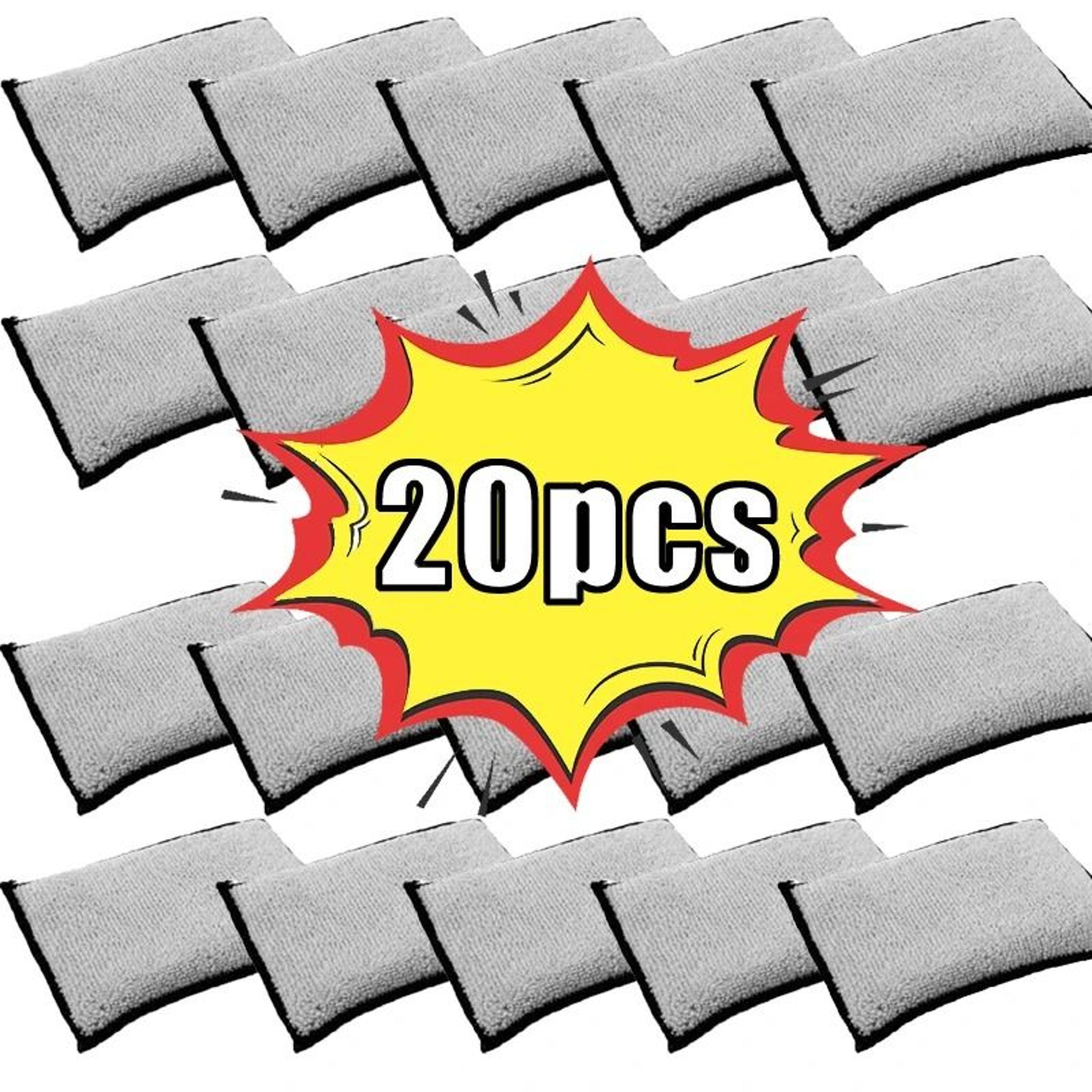Double Sided Microfiber Car Cleaning Sponge Pads For Interior And Leather Care 4