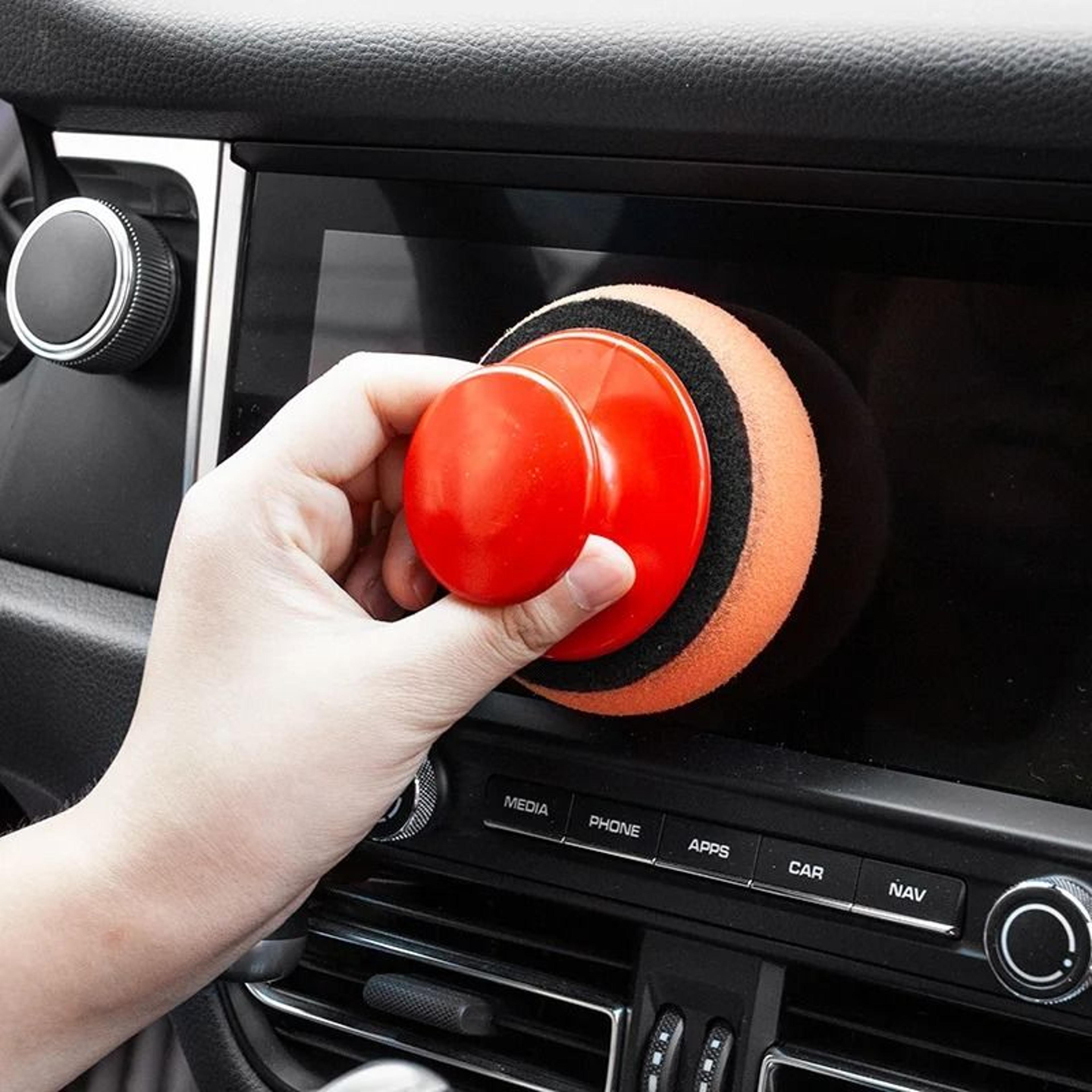 Car Waxing Sponge With Handle Polishing Pad For Easy Car Cleaning And Shine 9