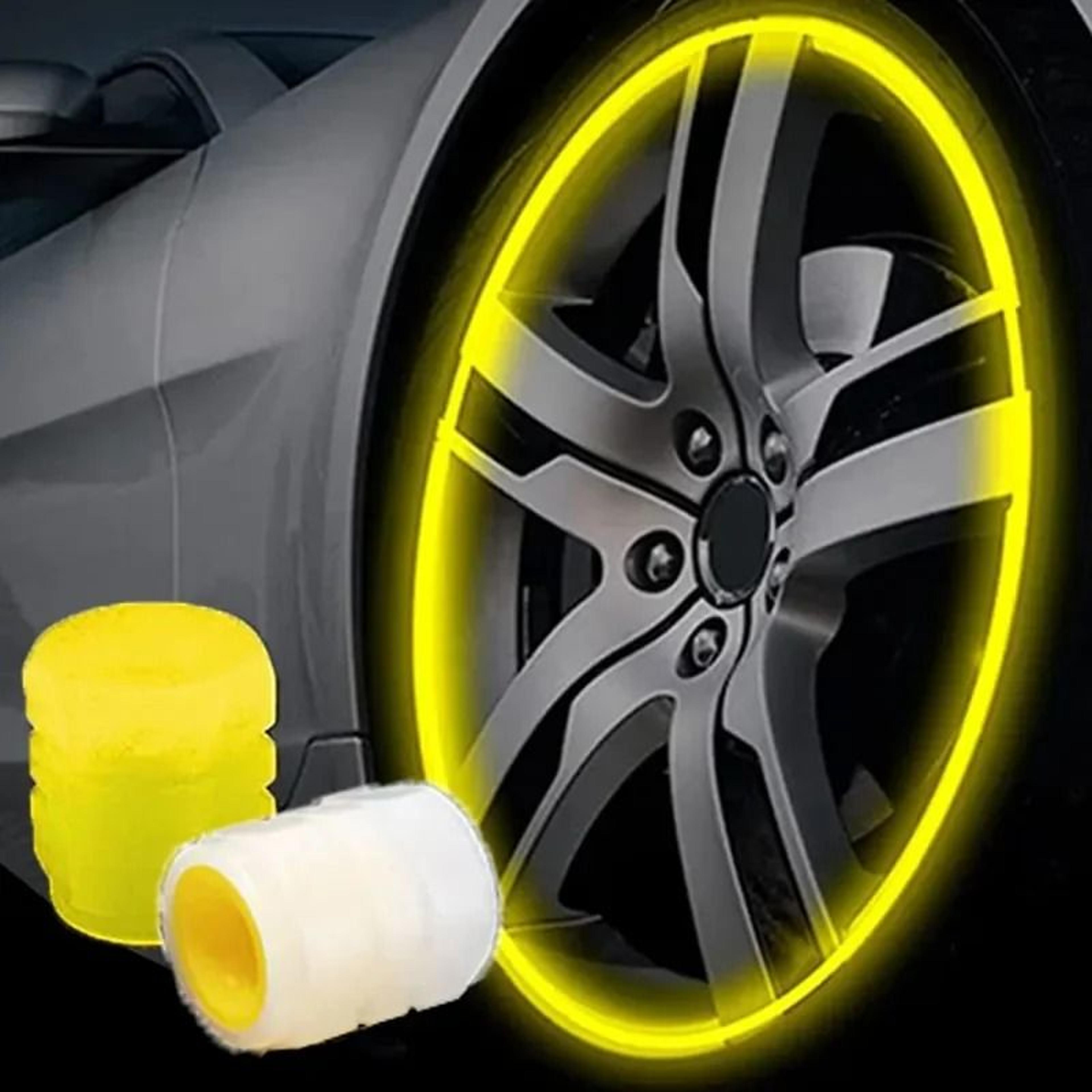 Glow In The Dark Tire Valve Caps Fluorescent Wheel Caps For Cars And Motorcycles 11