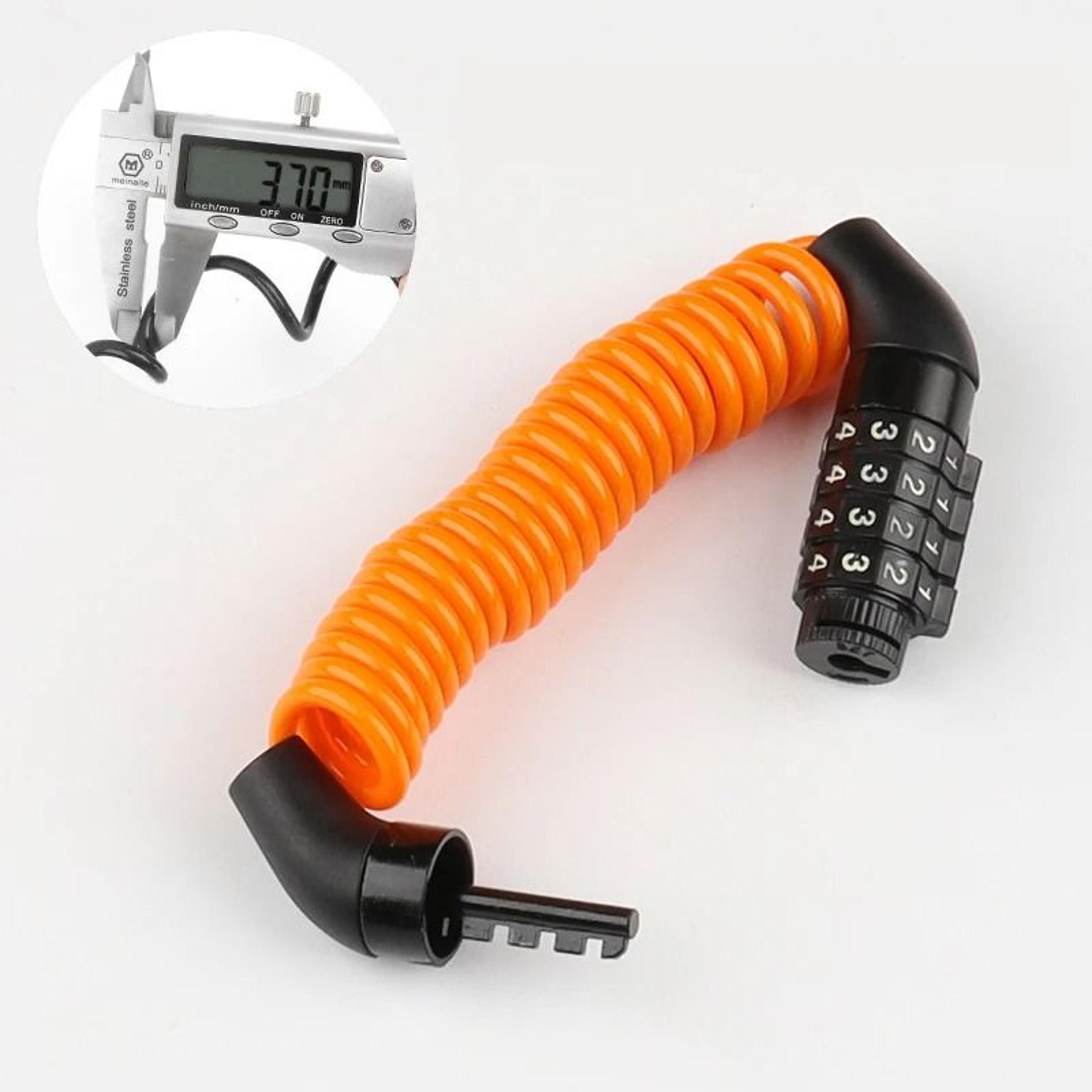 4 Digit Combination Helmet Lock Cable For Bikes Scooters And Motorcycles 4