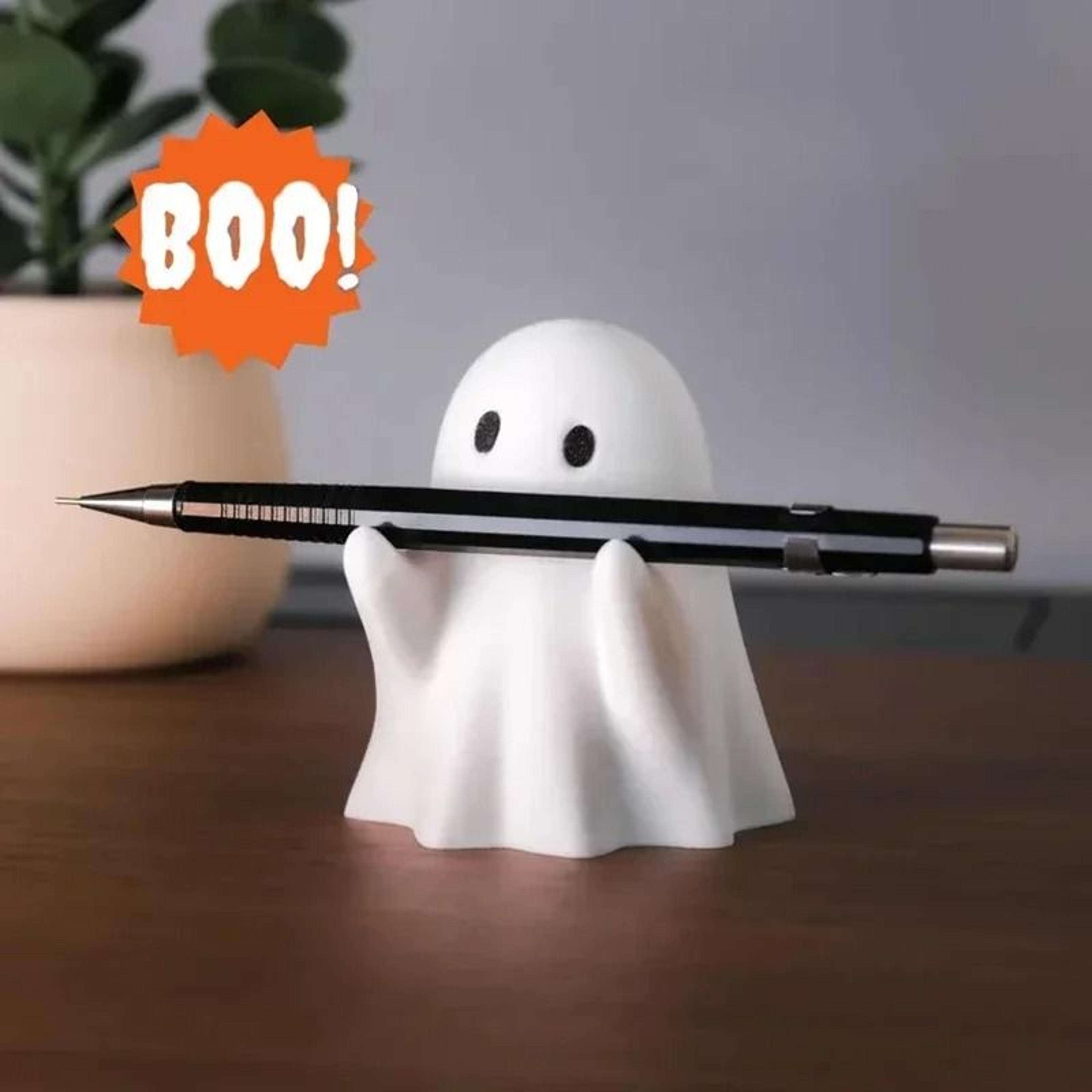 Funny Ghost Pen Holder Spooky Desk Organizer Pencil Stand 6