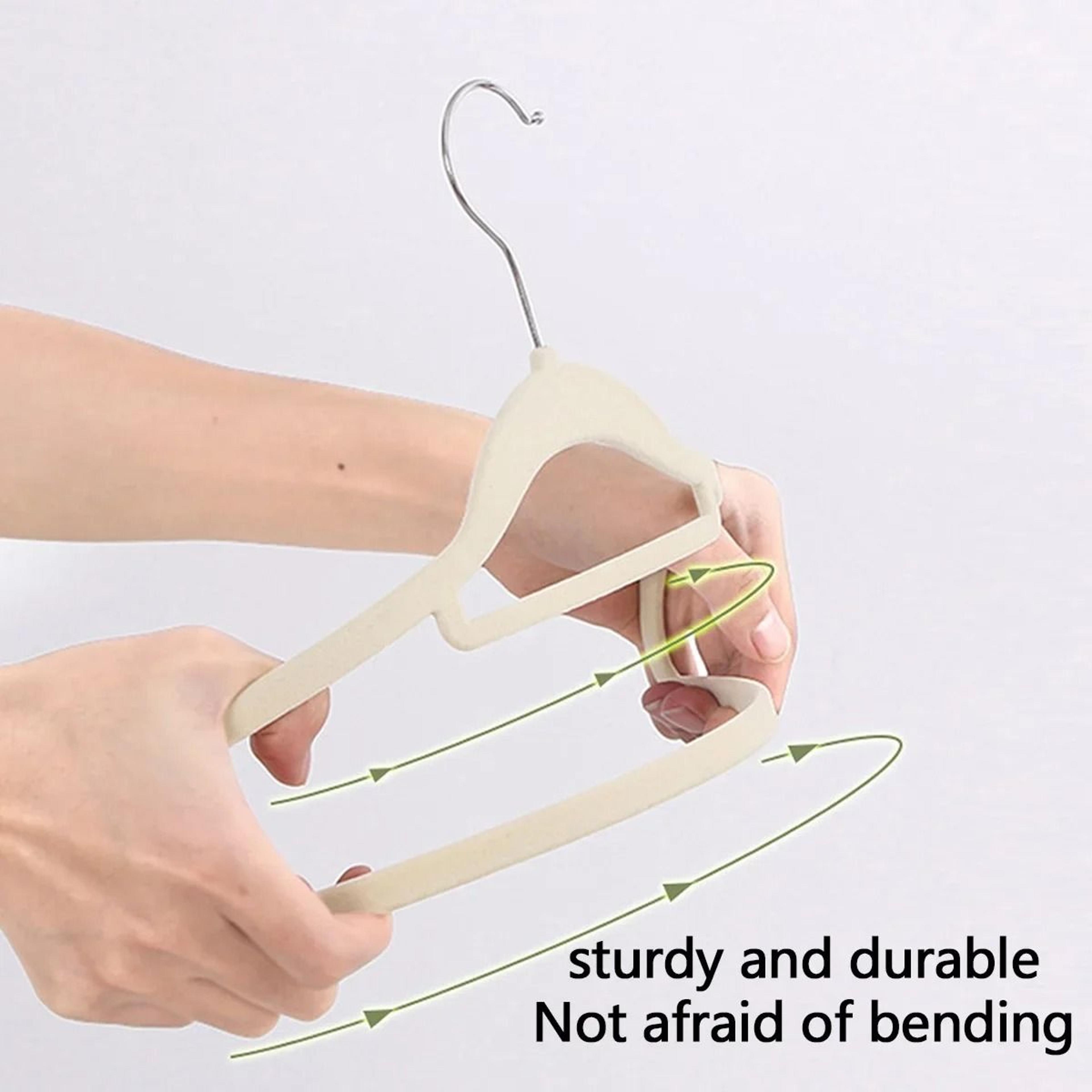 Non Slip Velvet Clothes Hangers Set For Wardrobe Organization 10 Or 20 Pack 6